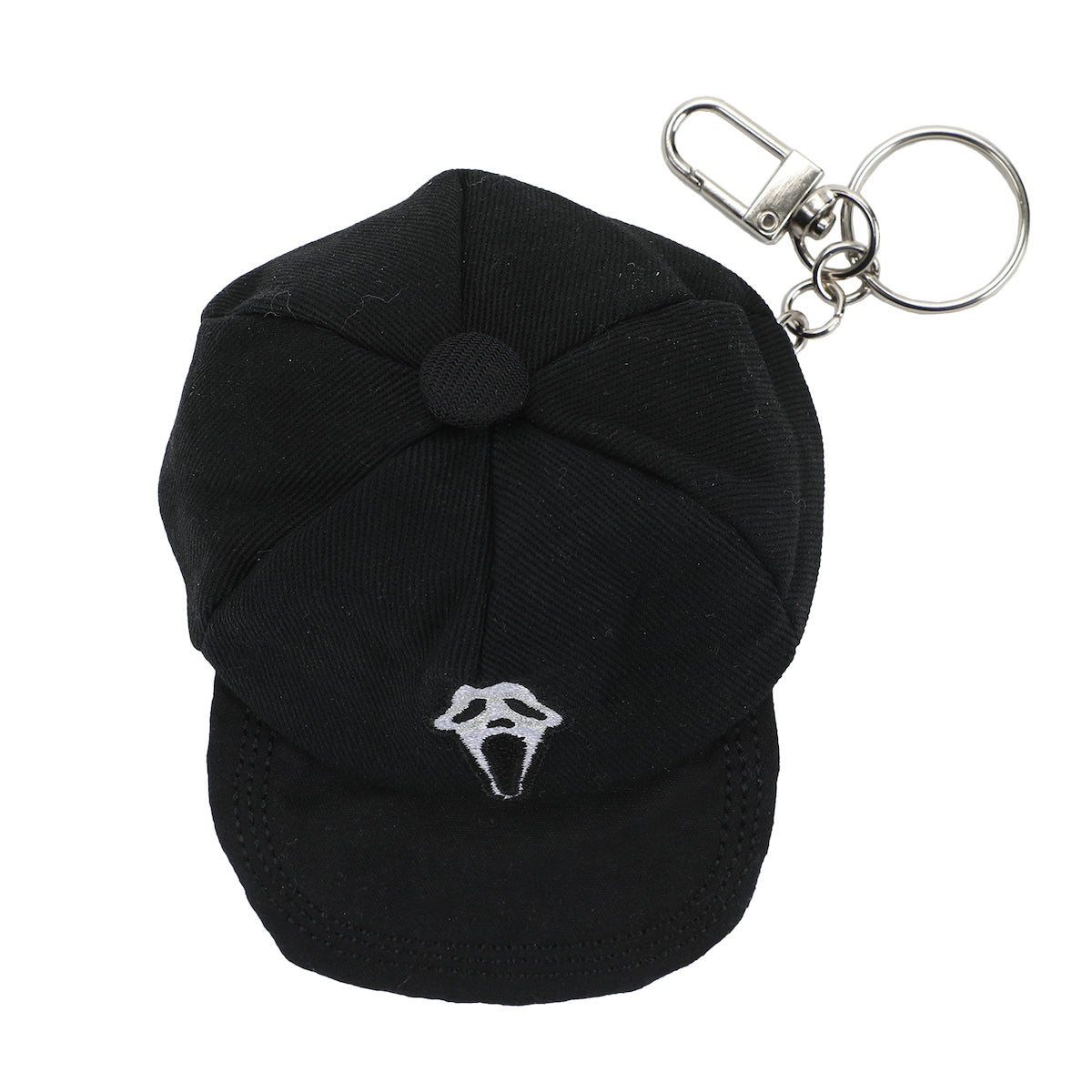 Ghostface Logo Black Mini Wool Hat Keychain With Storage Pocket