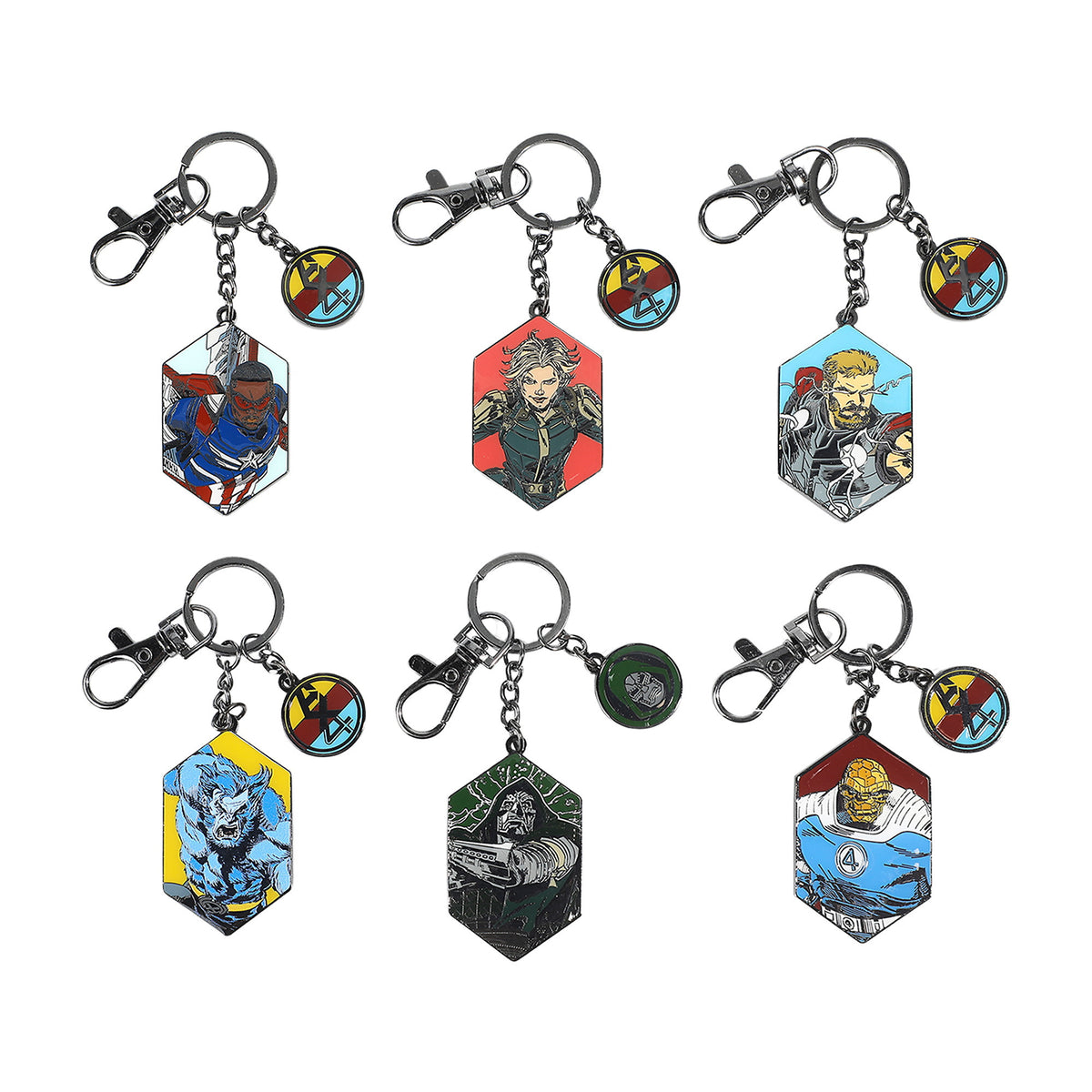 Avengers Doomsday Character Cast Blind Box Keychain Set