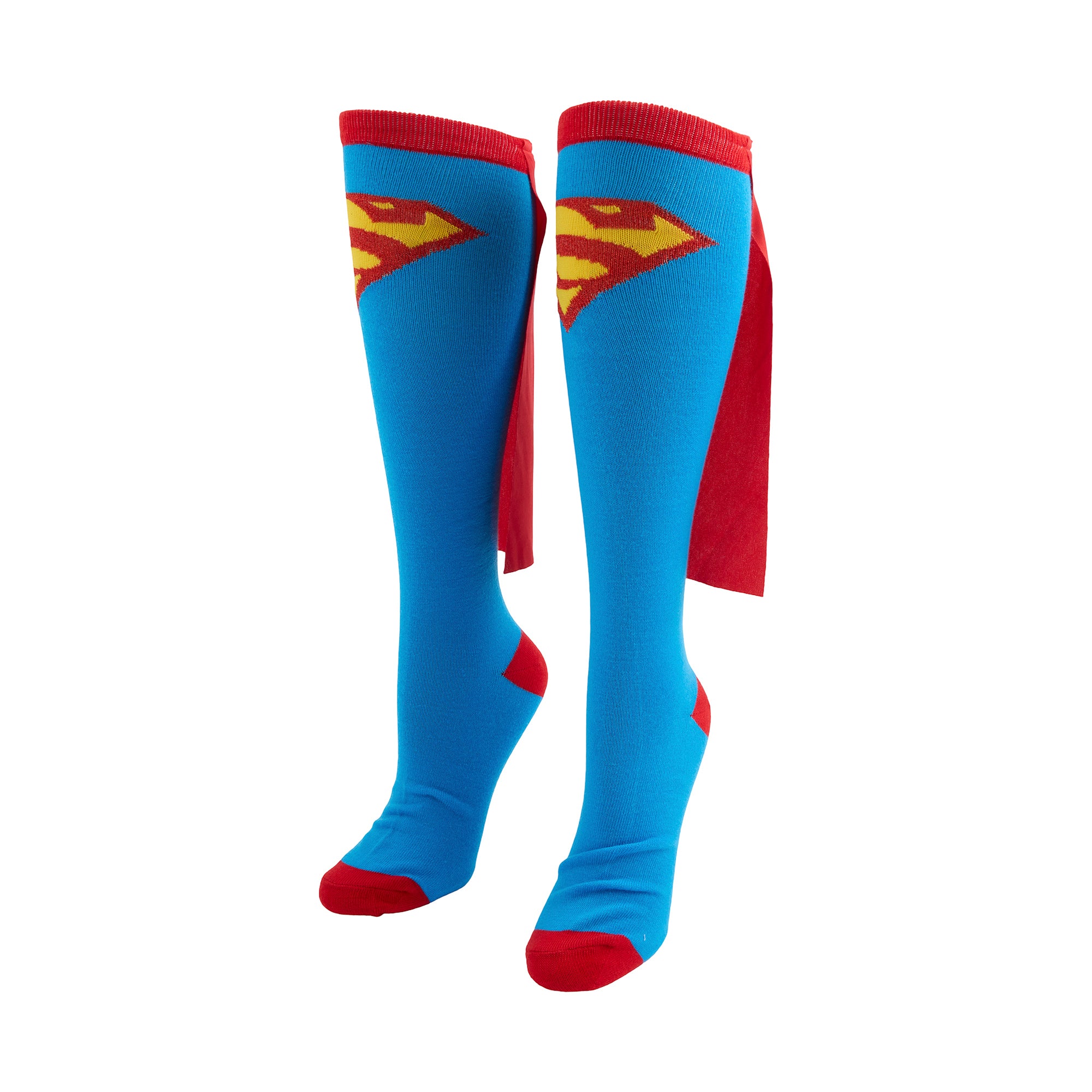 Superman Logo Women's blue Knee High Cape Socks for Women