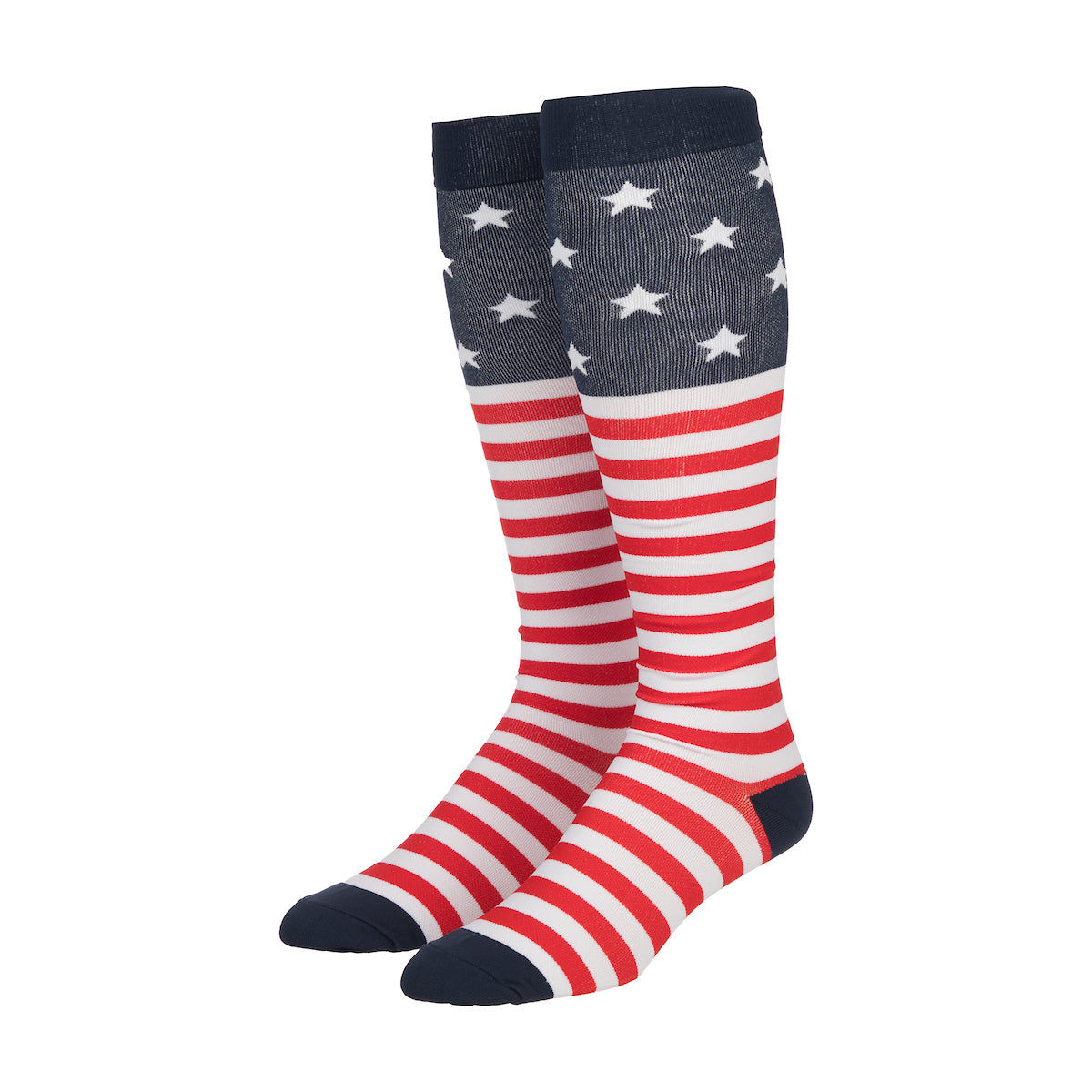 4th of July Americana Flag & Hearts 2-Pack Knee High Socks