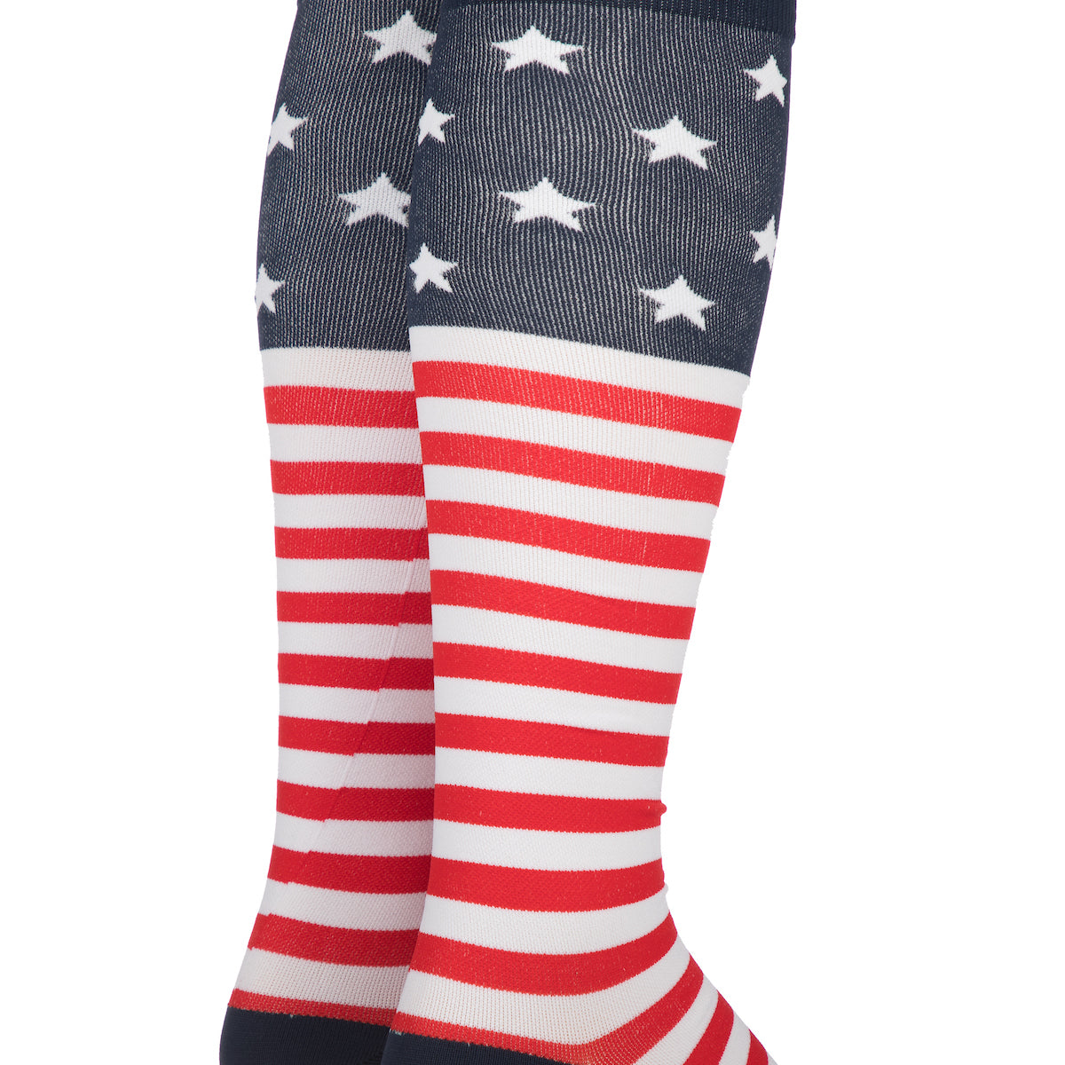 4th of July Americana Flag & Hearts 2-Pack Knee High Socks