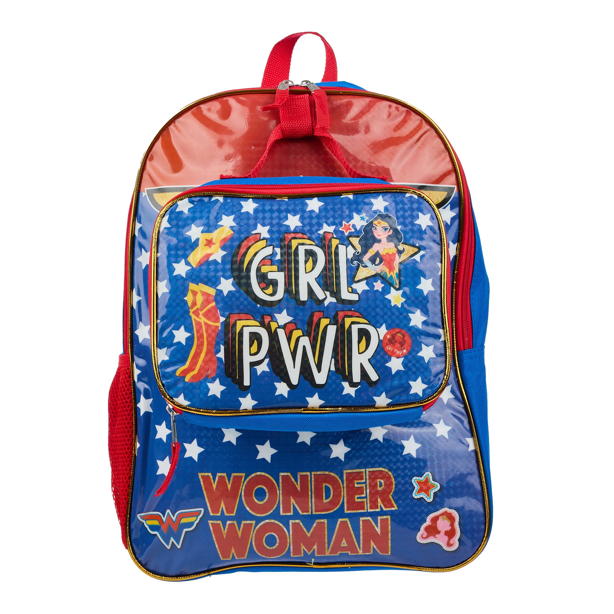 DC Comic Book Wonder Woman Backpack & Lunch Box Set
