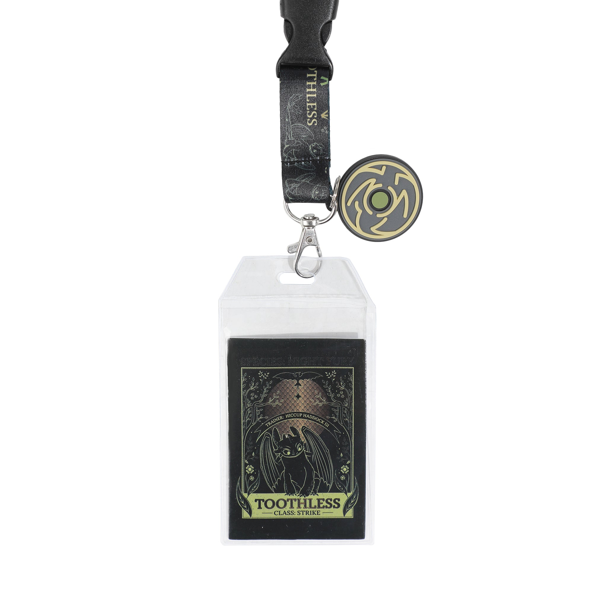 How to Train Your Dragon Toothless Nature Art Black 22" Lanyard