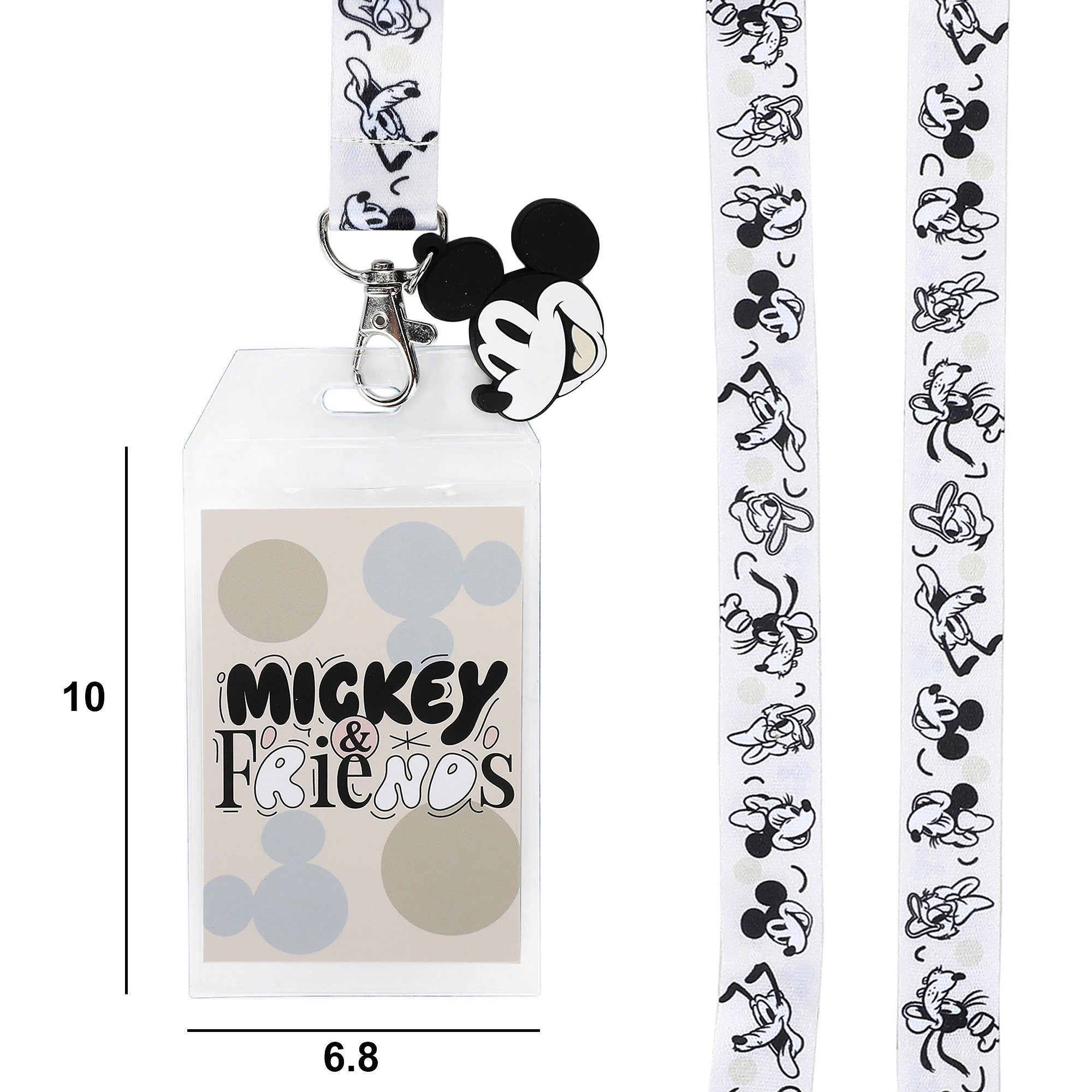 Mickey Mouse Classic Mickey and Friends AOP Sublimated Lanyard for Adults