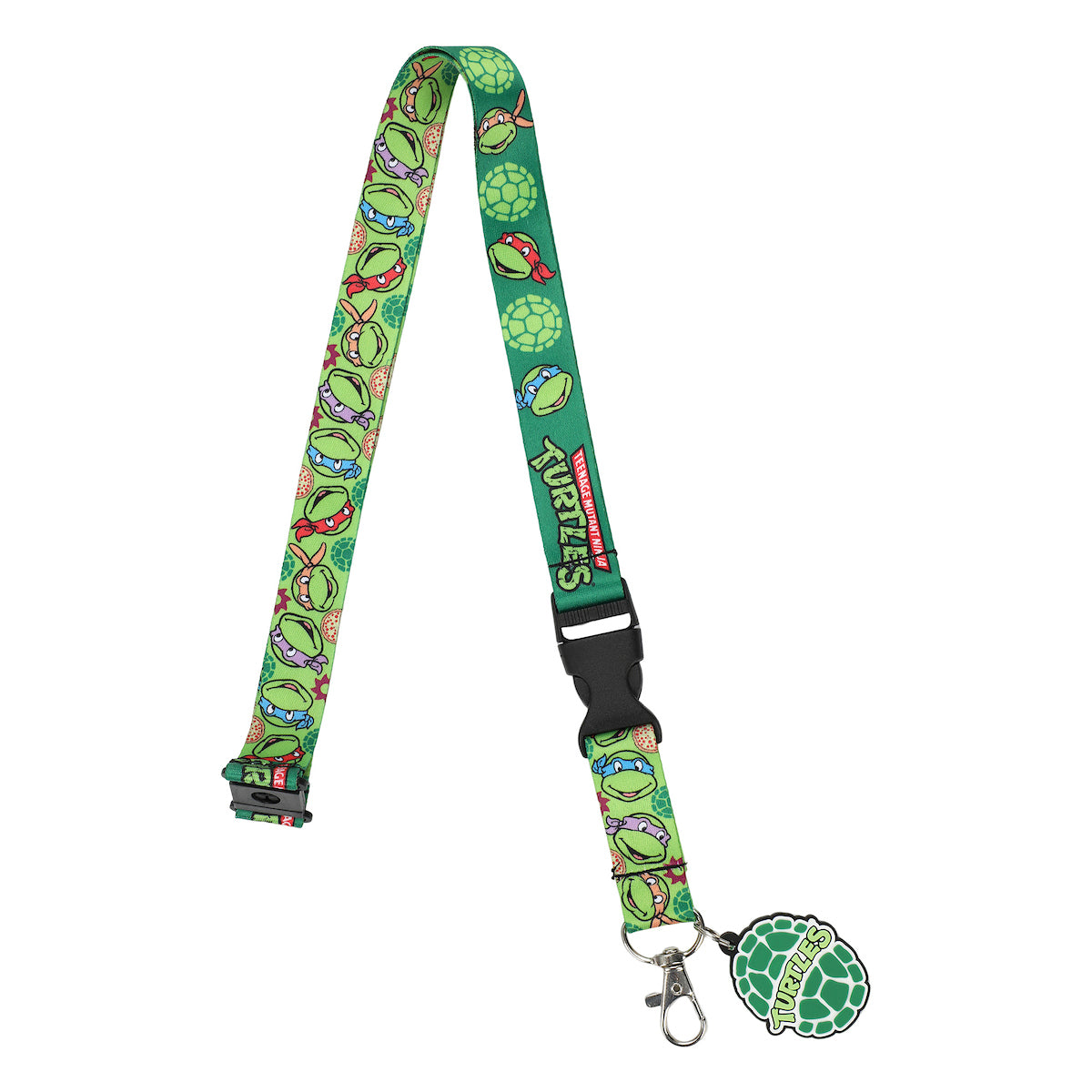 Teenage Mutant Ninja Turtles Heroes in a Halfshell 22-Inch Lanyard With Shell Charm and Clear ID Sleeve