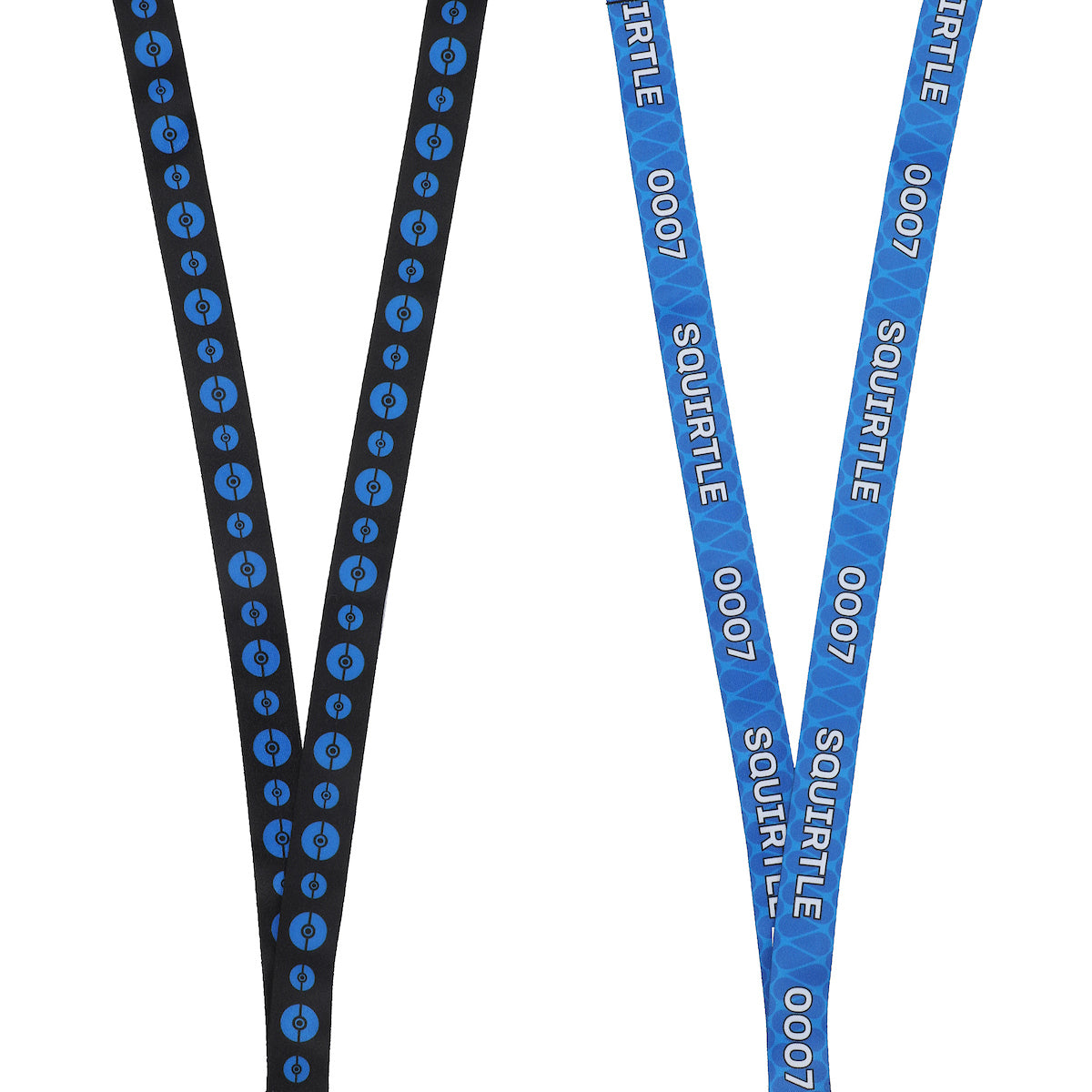 Pokemon Squirtle Blue Kanto Region Lanyard With Rubber Charm And ID Sleeve