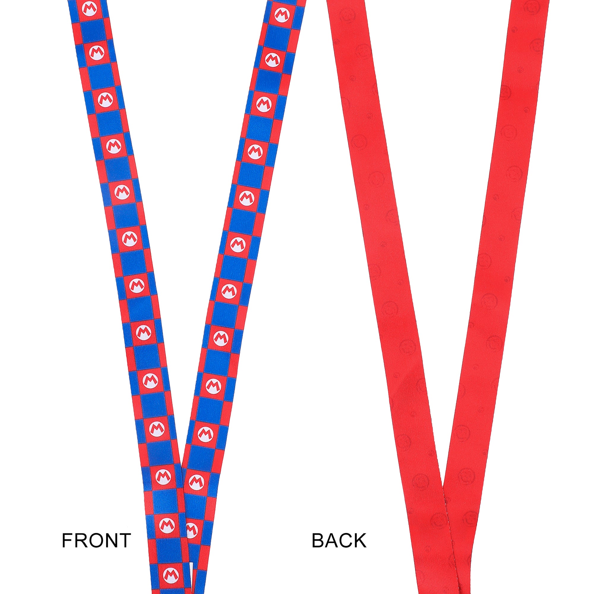 Super Mario Bros. It's-a-Me Mario 22-inch Lanyard with Clear ID Sleeve and Rubber Charm