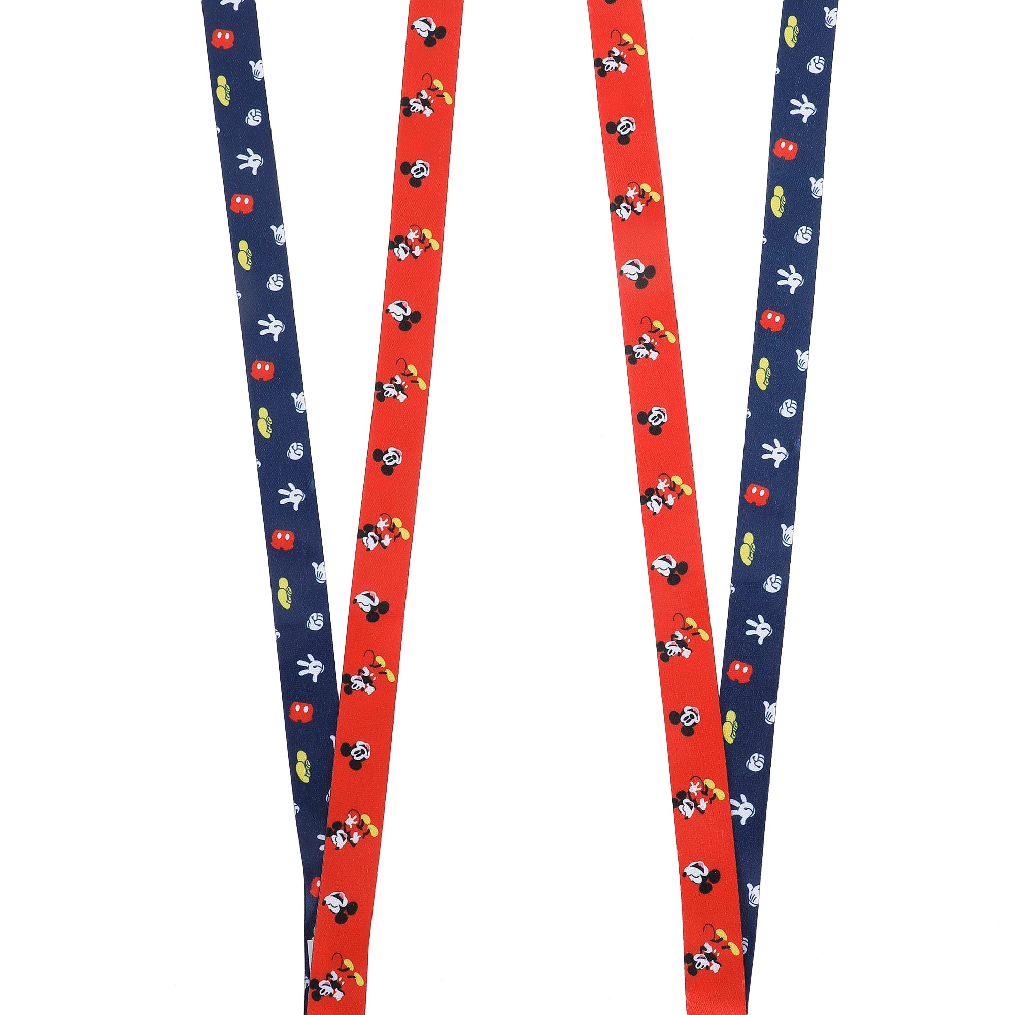 Mickey Mouse Classic 22-inch Lanyard with Clear ID Sleeve and Rubber Charm