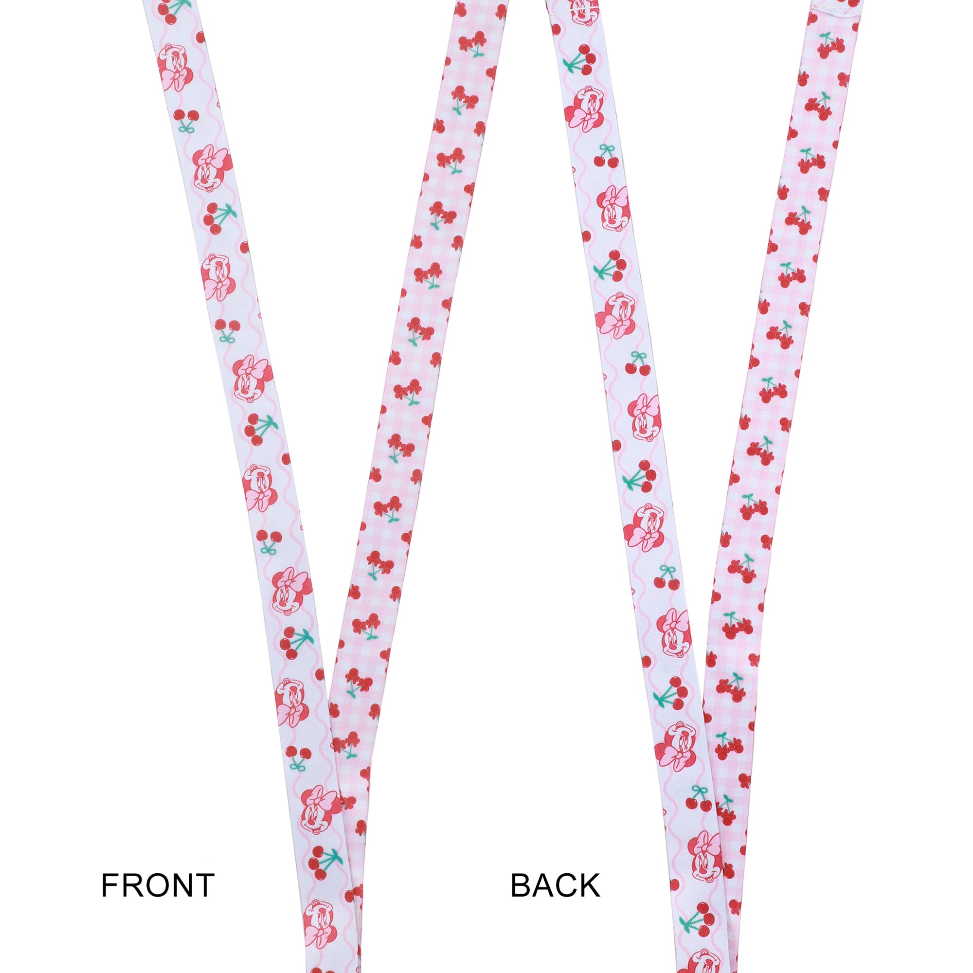 Minnie Mouse Classic 22-inch Lanyard with Clear ID Sleeve and Rubber Charm