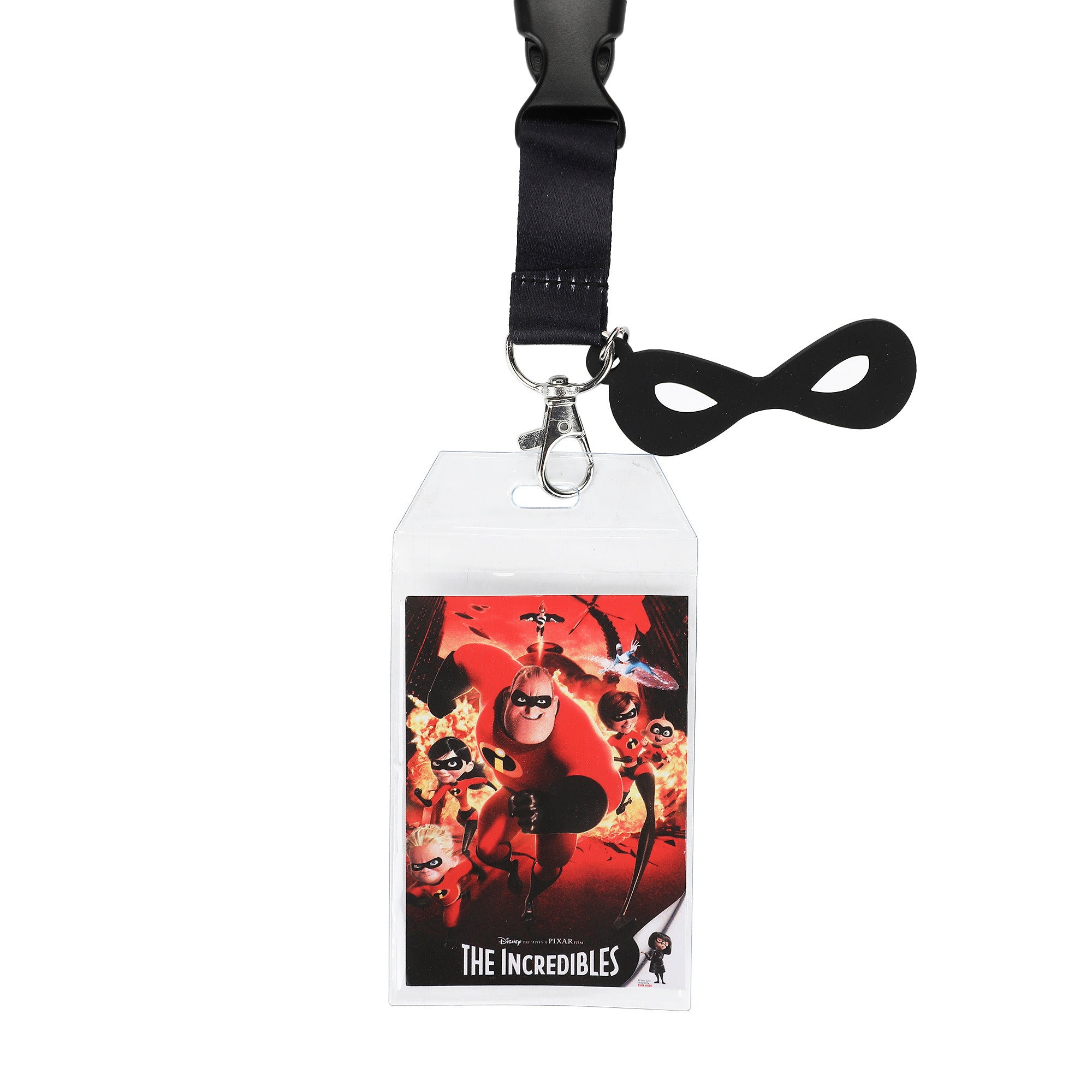The Incredibles Dress-Up Lanyard with Mask Charm and Movie Poster Carding