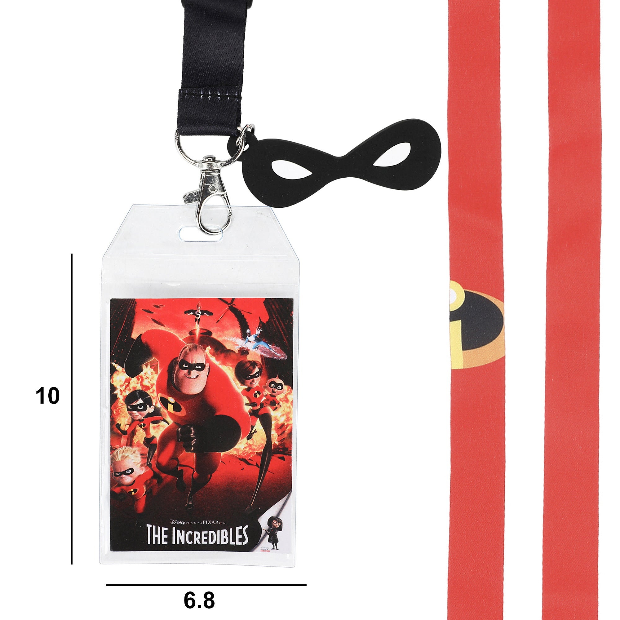 The Incredibles Dress-Up Lanyard with Mask Charm and Movie Poster Carding