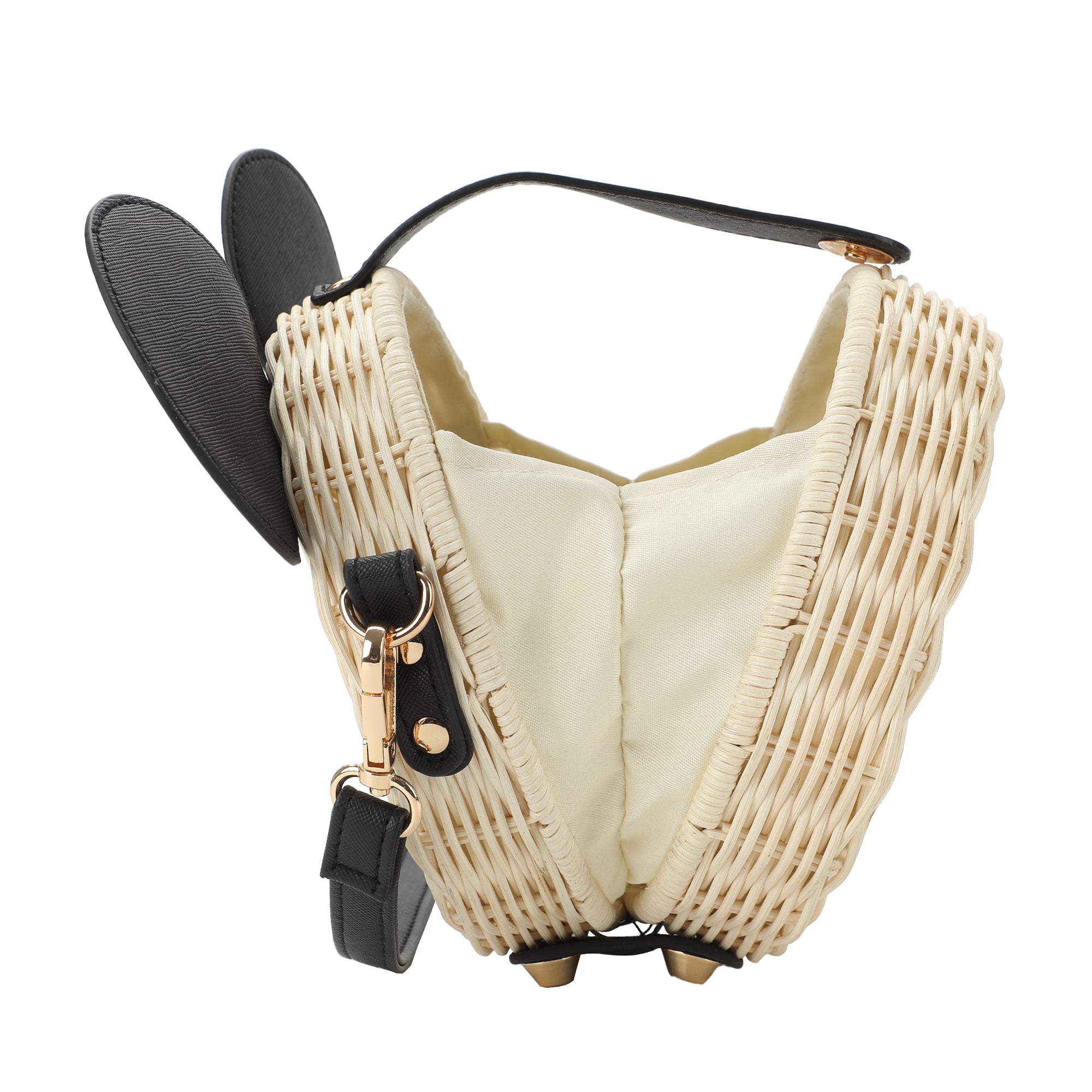 Mickey Mouse Ears Wicker Handbag