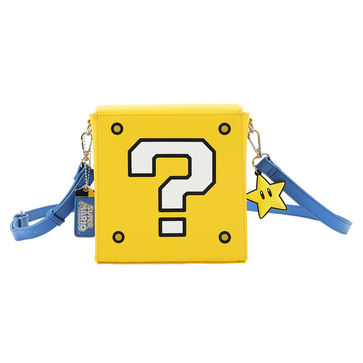 Super Mario Bros Question Mark Block 6.5" Novelty Crossbody Bag