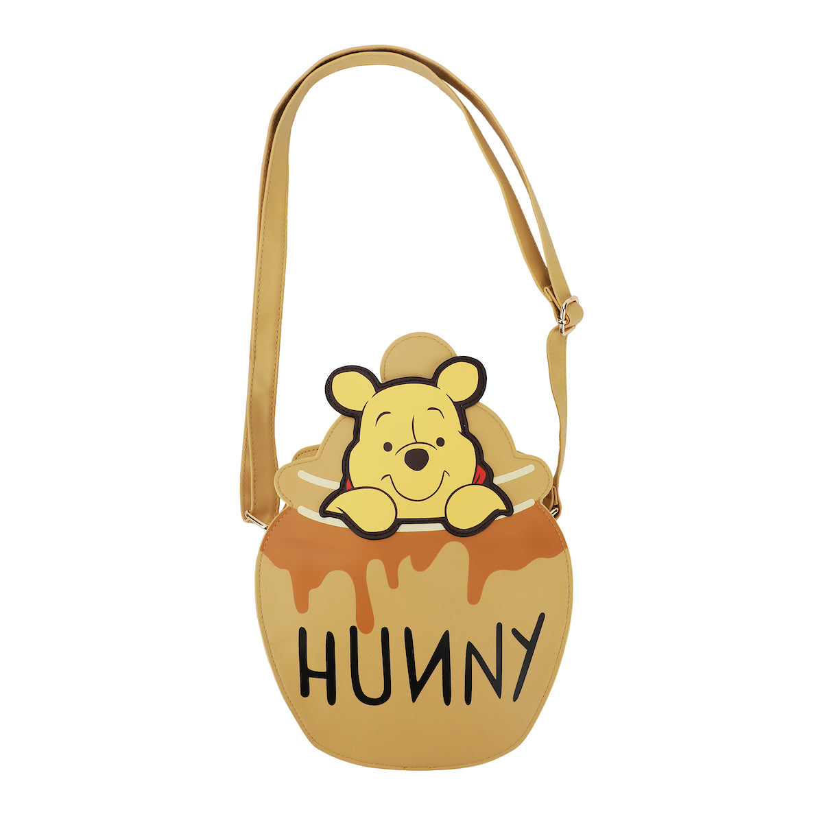 Disney Winnie The Pooh Hunny Lovin' - Mini Mochila De Piel Sintética Texturizada Con Orejas 3D