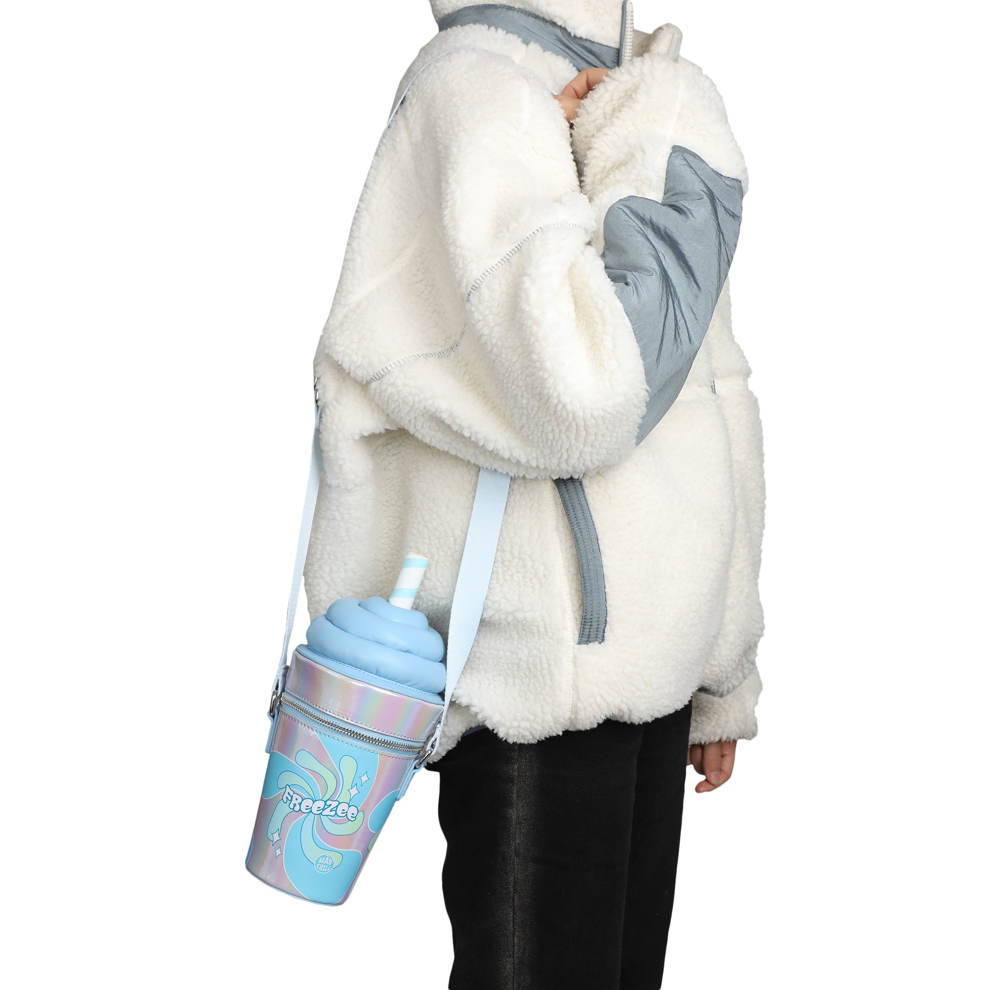 Freezee Plush Novelty 3D Crossbody Bag