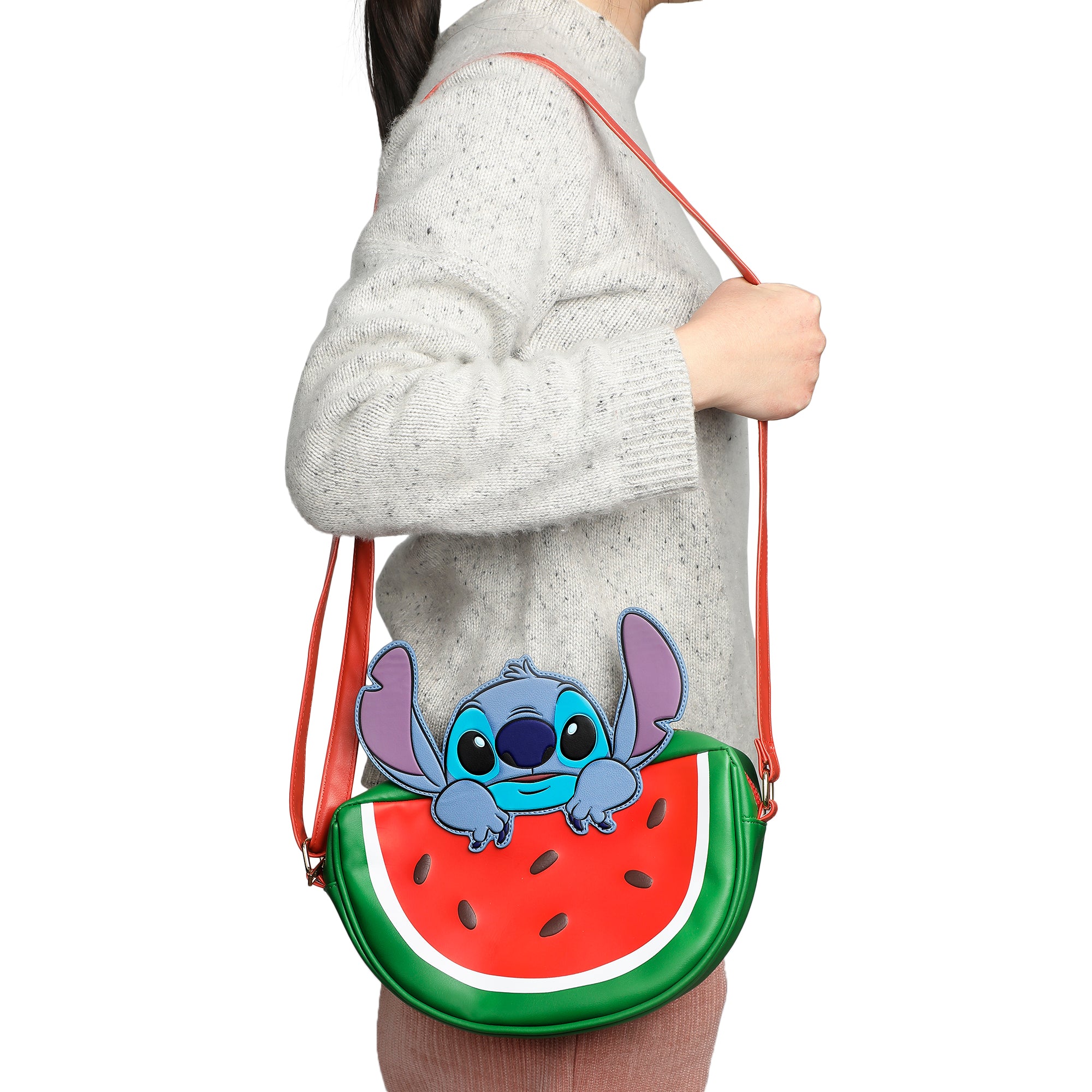 Disney Stitch Watermelon 10.25" Novelty Women's Crossbody Bag
