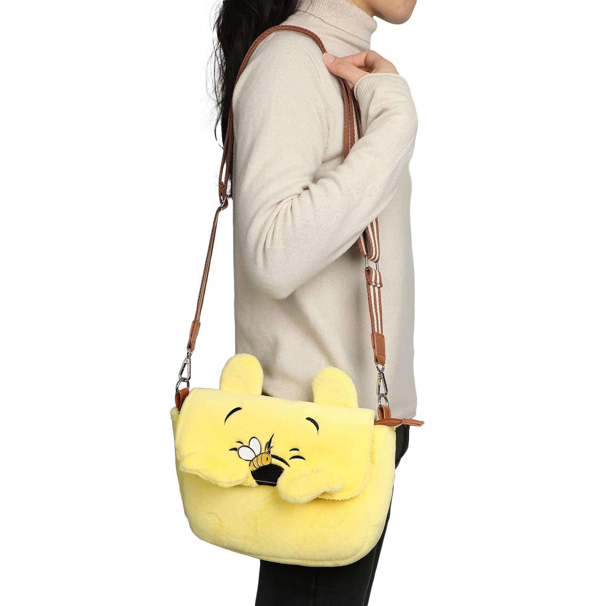 Disney Winnie The Pooh 10 Inch Plush Women's Crossbody Bag