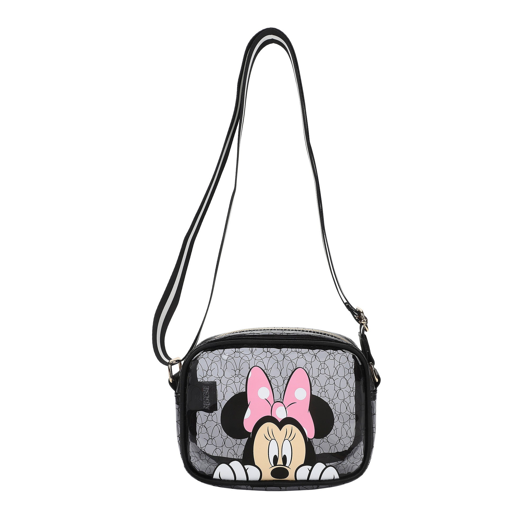 Minnie Mouse Classic Woven 5.25" Crossbody Handbag for Women