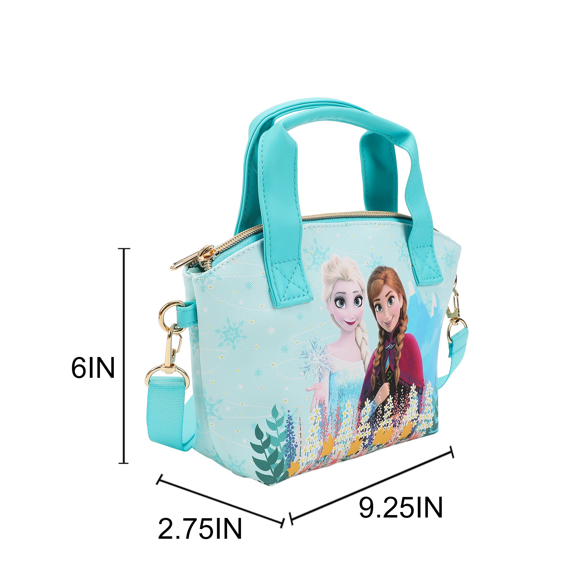 Disney Frozen Summer & Winter Blue 9.25" Mini PU Handbag