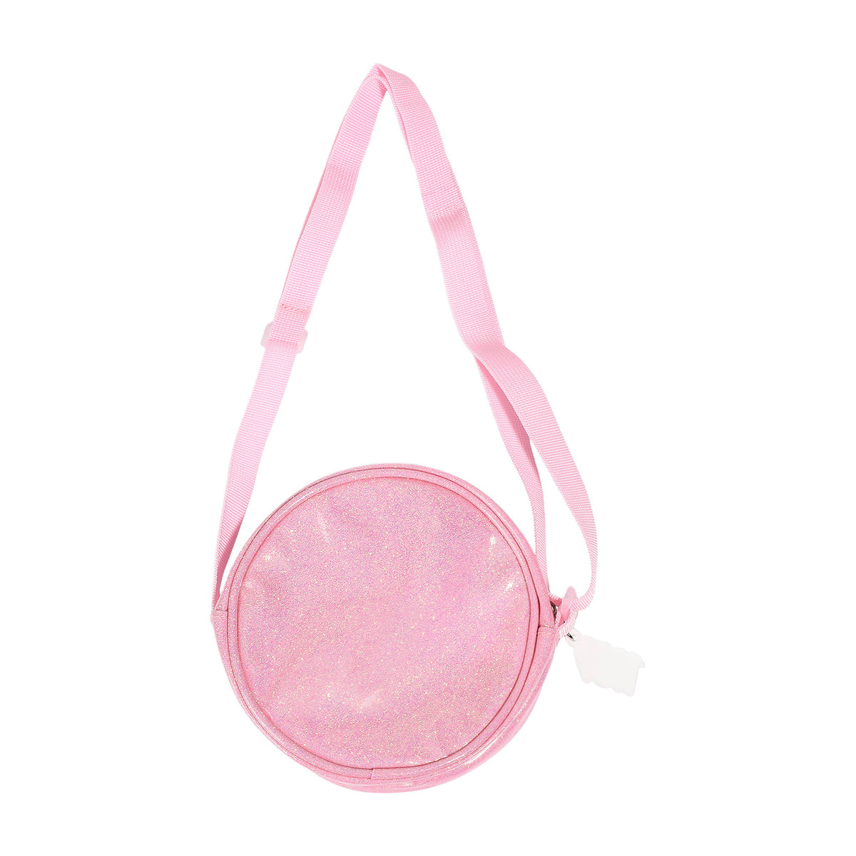 Barbie Glitter Round PU Crossbody Handbag for Kids Girls