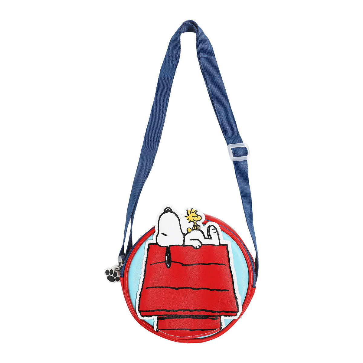 Peanuts Round PU Crossbody Bag with Applique Patch