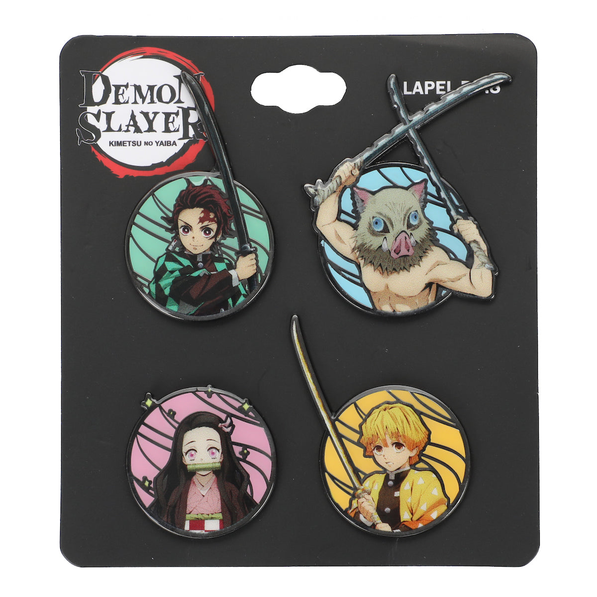 Demon Slayer Set of 4 Enamel Pins
