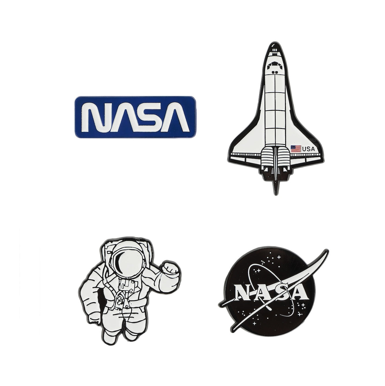 NASA Icons 4-Pack Lapel Pin Set