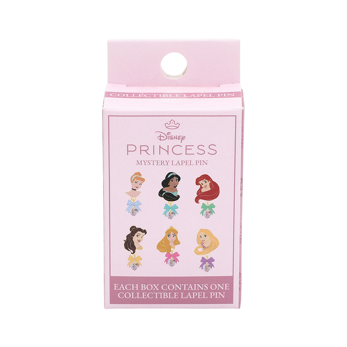 Disney Princess Cinderella Ariel Belle Aurora Pin with Crystal Heart