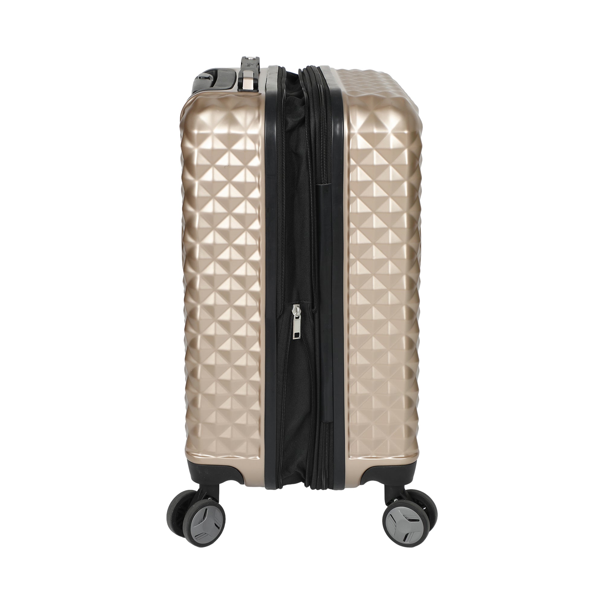 Disney Minnie Mouse Ears 20, 24 and 28 3-Piece Gold Carry-On Luggage Set