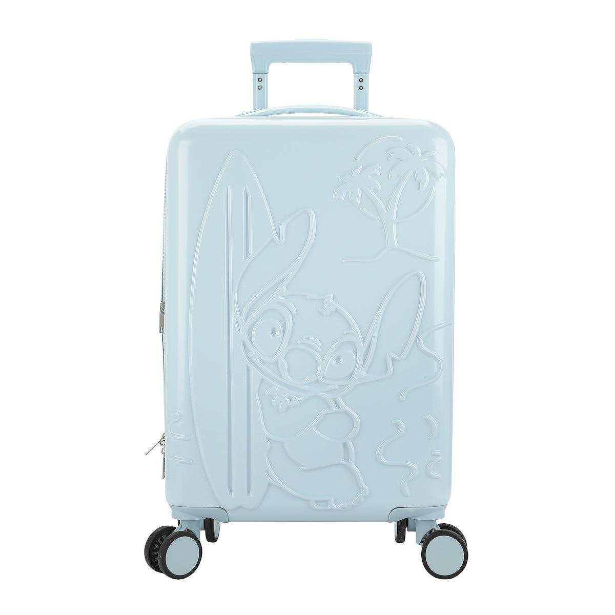 Disney Stitch With Surfboard Light Blue 22" Rolling Luggage