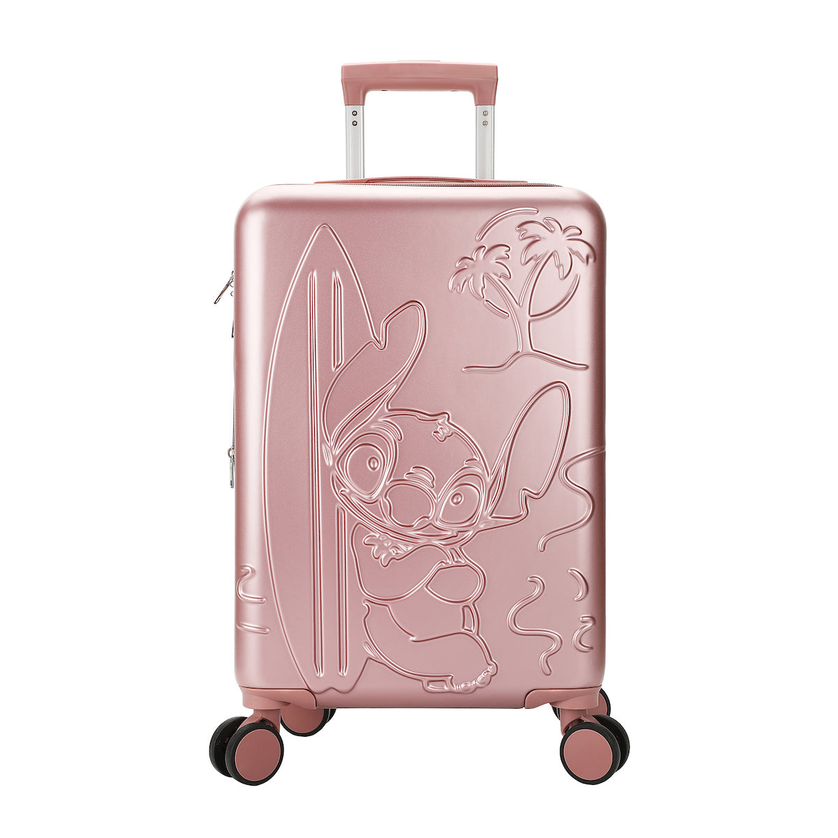 Disney Stitch With Surfboard Light Purple 22" Rolling Luggage