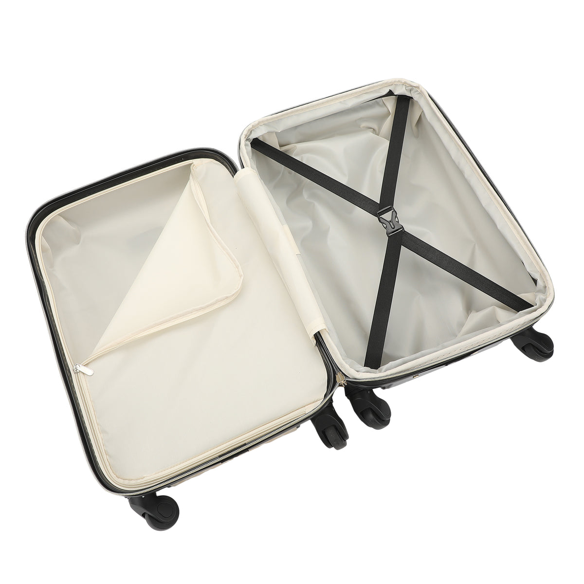 Anne Klein Molded 20" Hardside Carry-On Rolling Luggage