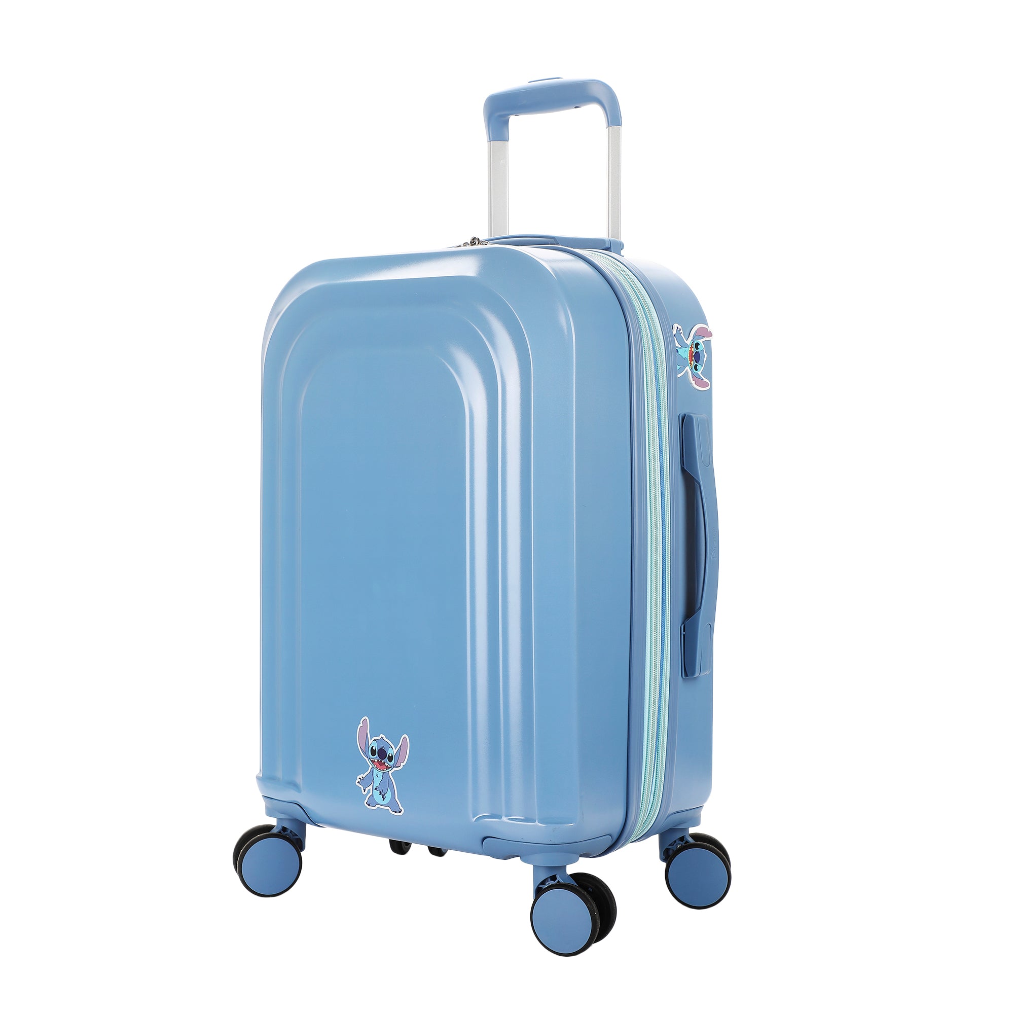 Disney Lilo & Stitch Peeking Rubber Badge 20" 4-Wheel Roling Luggage