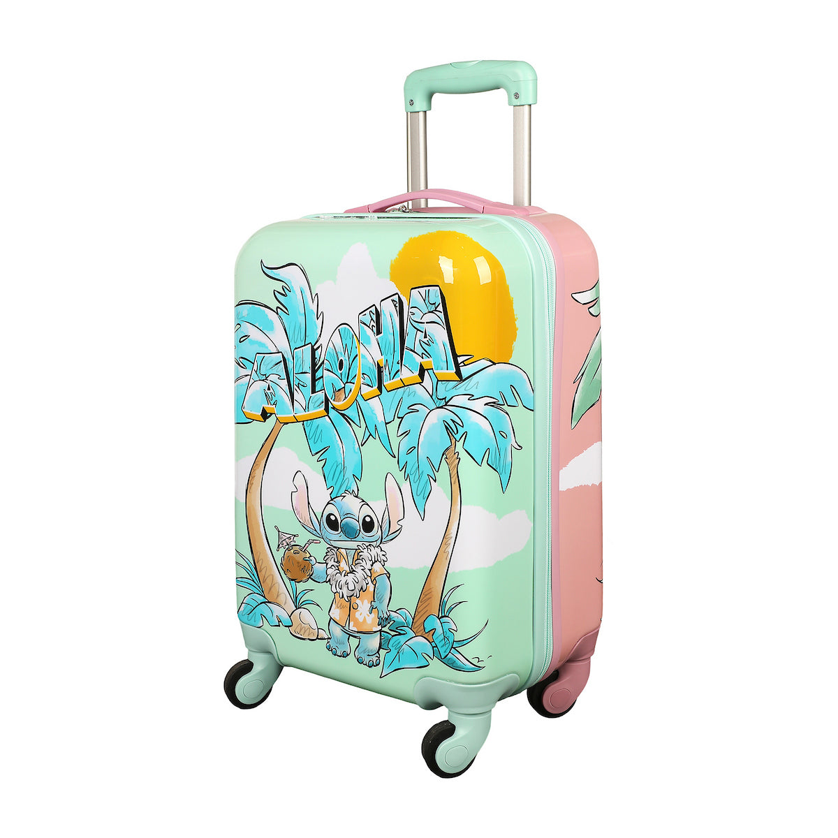 Lilo & Stitch Dual-Side Tropical Stitch & Angel Print 20" Adult ABS Luggage