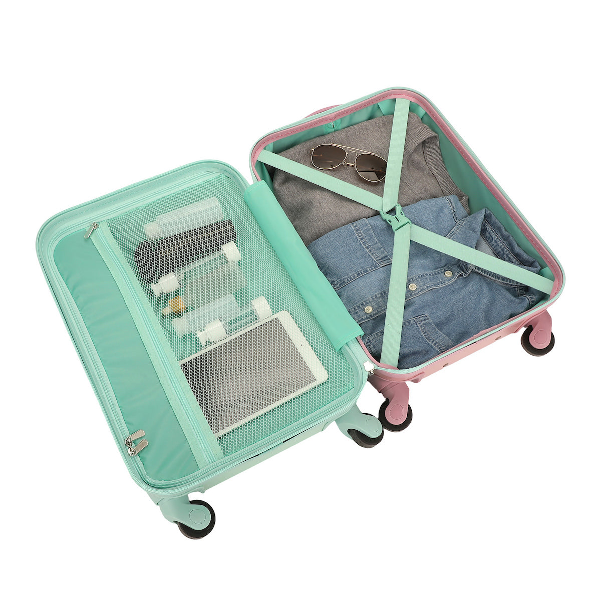 Lilo & Stitch Dual-Side Tropical Stitch & Angel Print 20" Adult ABS Luggage