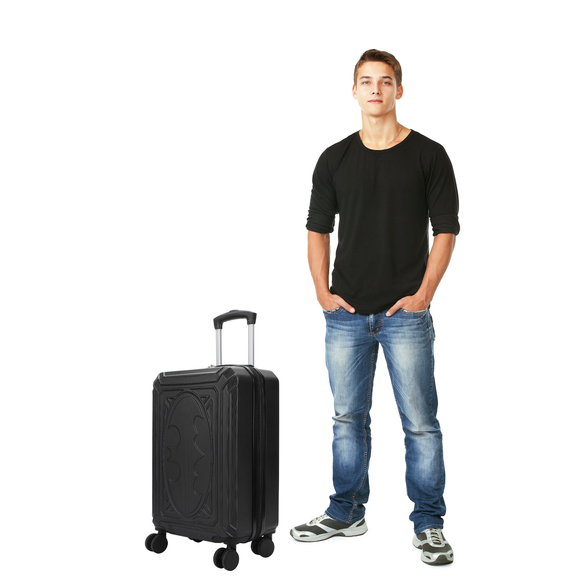 Batman Bat Signal Weatherproof 20" Rolling Luggage