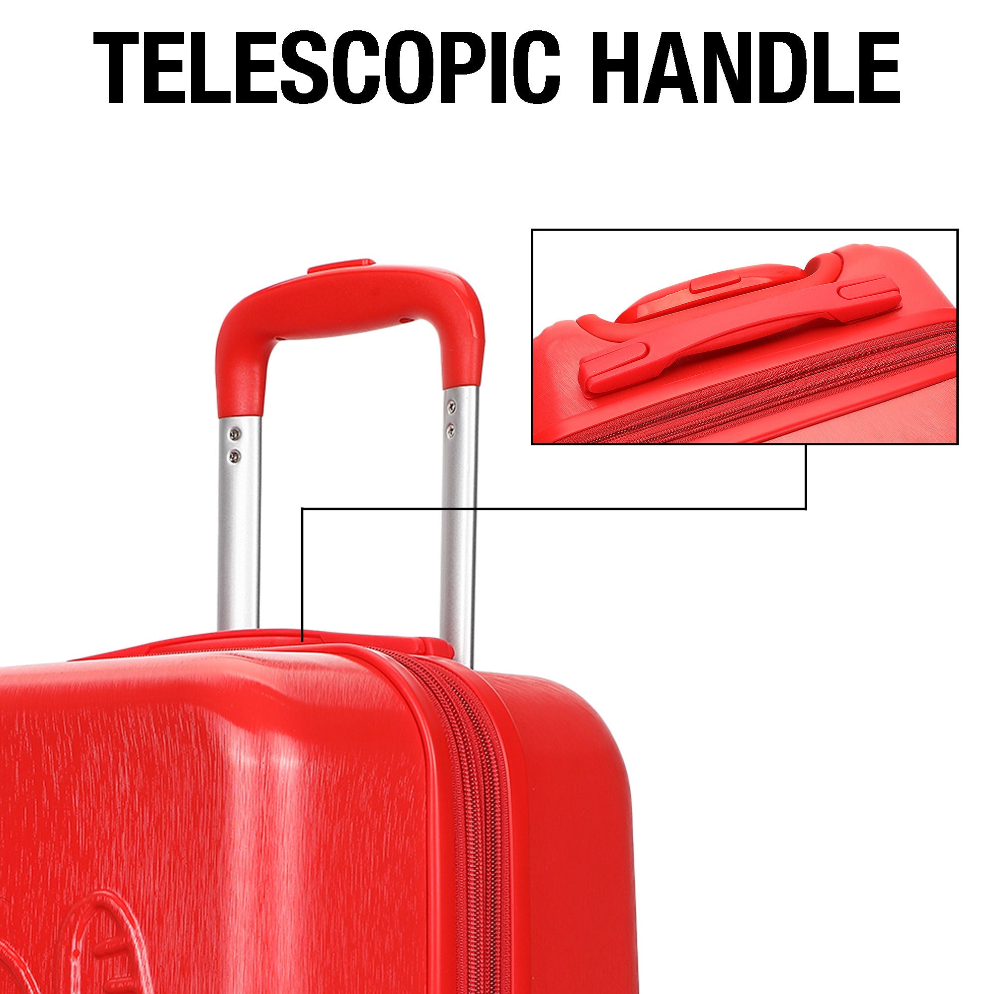 Peanuts Snoopy & Charlie Brown 20" ABS Hardside Spinner Luggage for Adult Fans and Collectors, Red