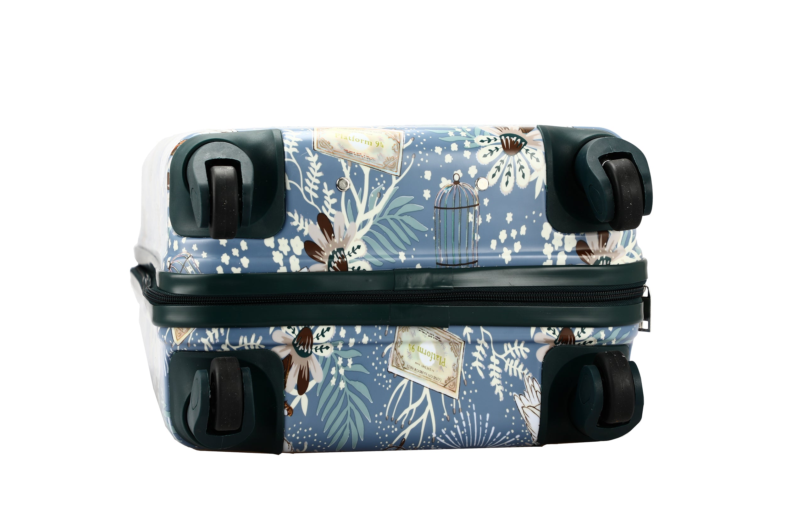 Harry Potter Hedwig 20 Inch Blue Carry-on Luggage with rolling wheels