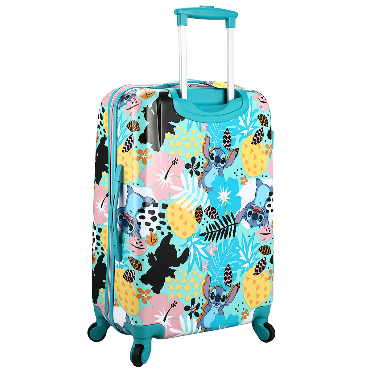Lilo & Stitch Tropical All-Over Print 20" Blue Carry-On Rolling Luggage