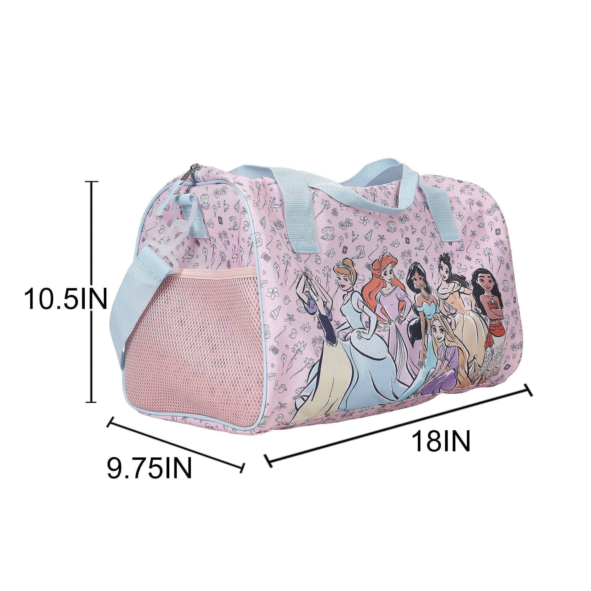 Disney Princess 4pc Pilot Case Luggage Set for Kids Travel