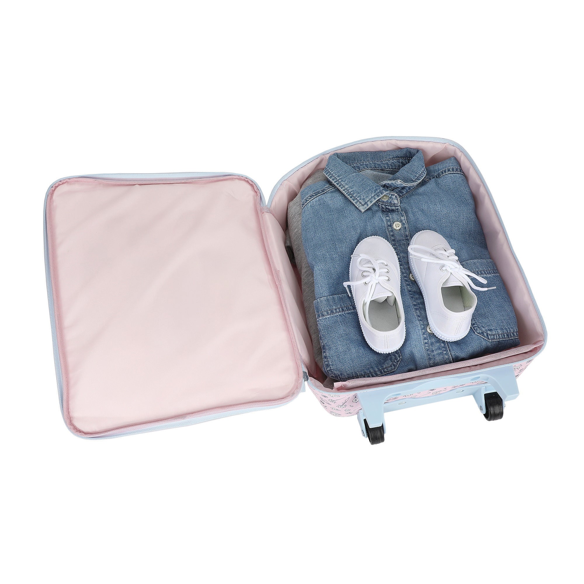 Disney Princess 4pc Pilot Case Luggage Set for Kids Travel