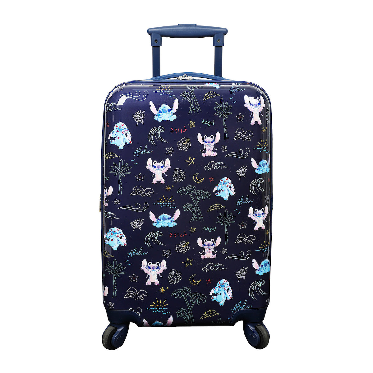 Stitch 6-Piece Travel Set - 20" Carry on Luggage, Neck Pillow, Luggage Tag & Packing Cubes