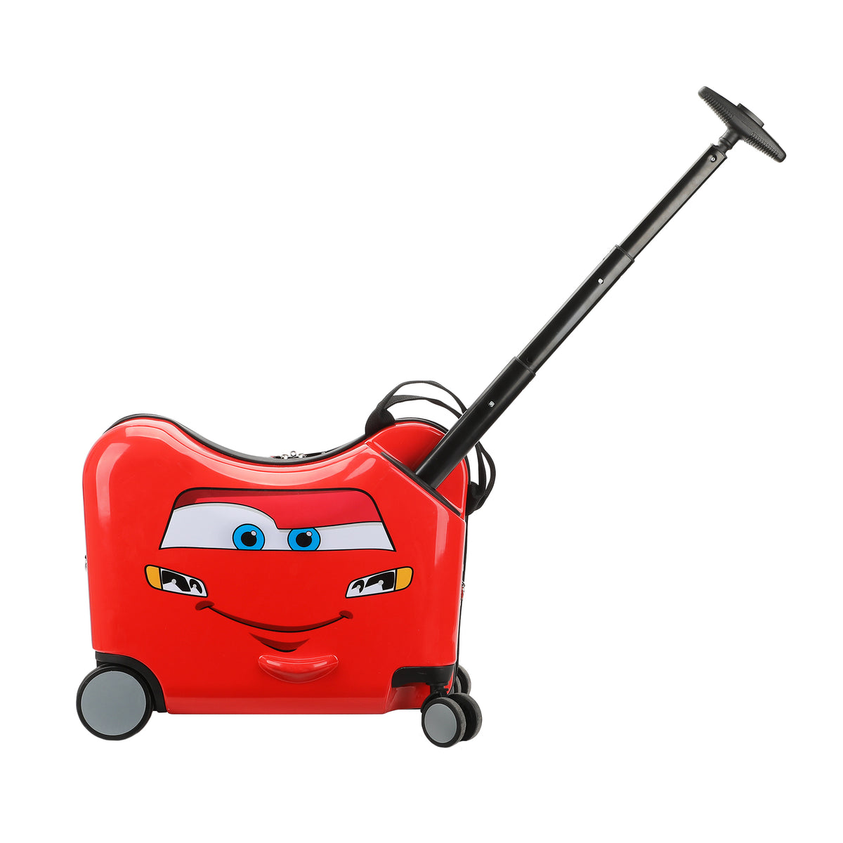 Disney Cars Lightning McQueen 18-Inch Ride-On Suitcase for Kids