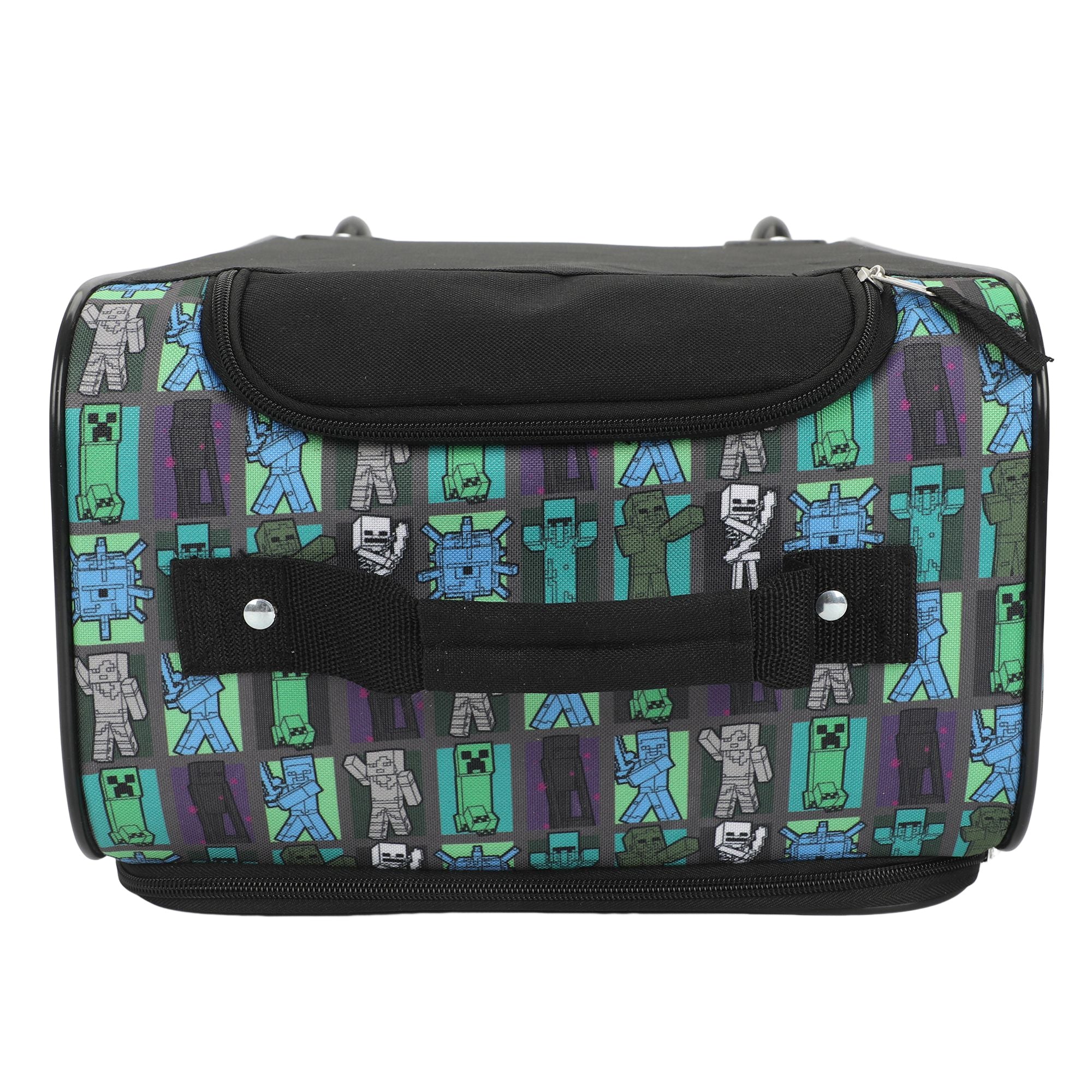 Minecraft Creeper Youth 18 Soft Sided Roller Carry-On Travel Suitcase