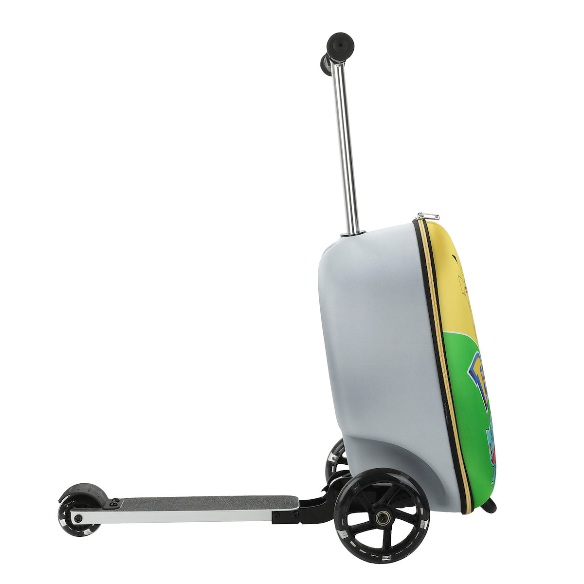 Pokemon Character Art Scooter Youth Rolling Carry On Luggage
