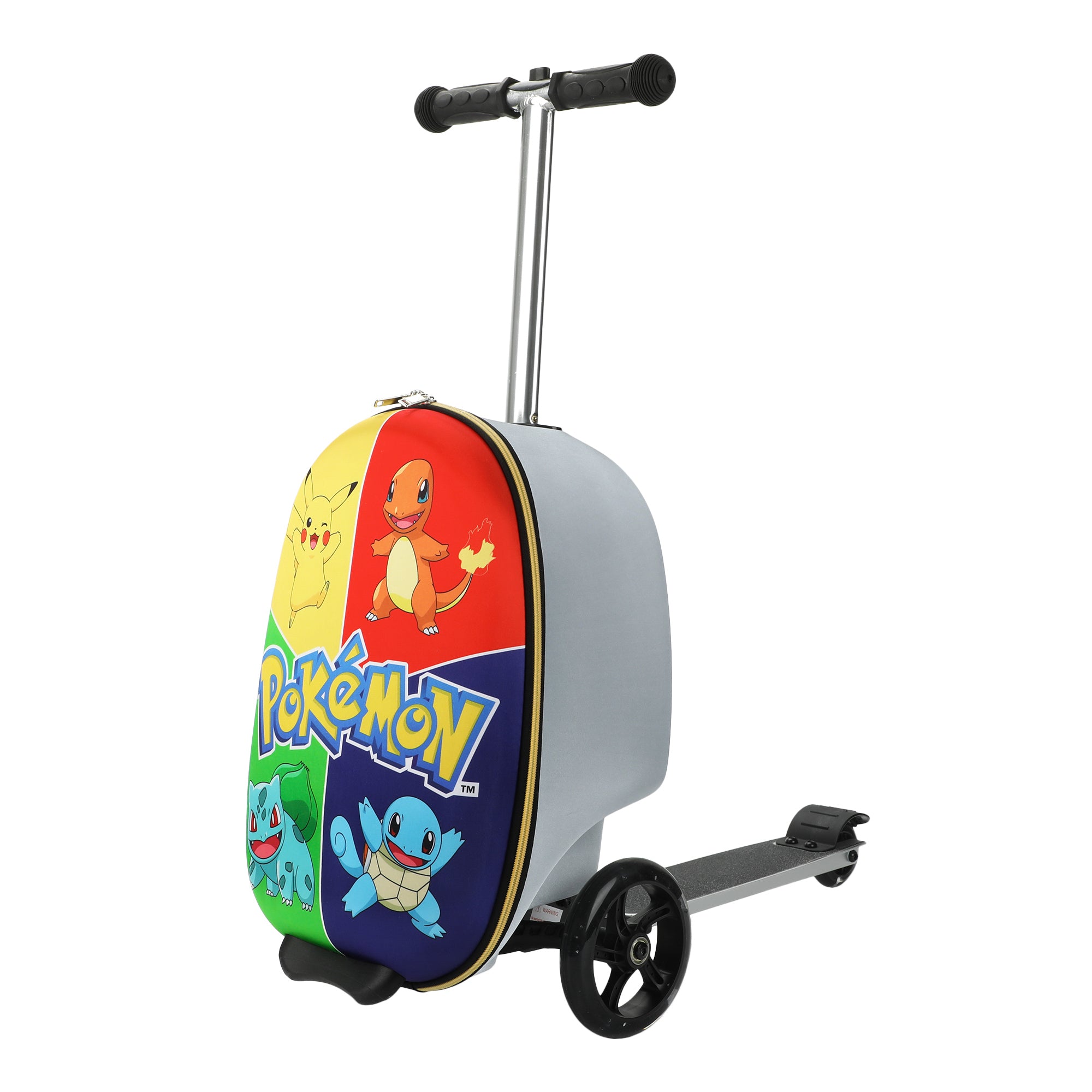 Pokemon Character Art Scooter Youth Rolling Carry On Luggage