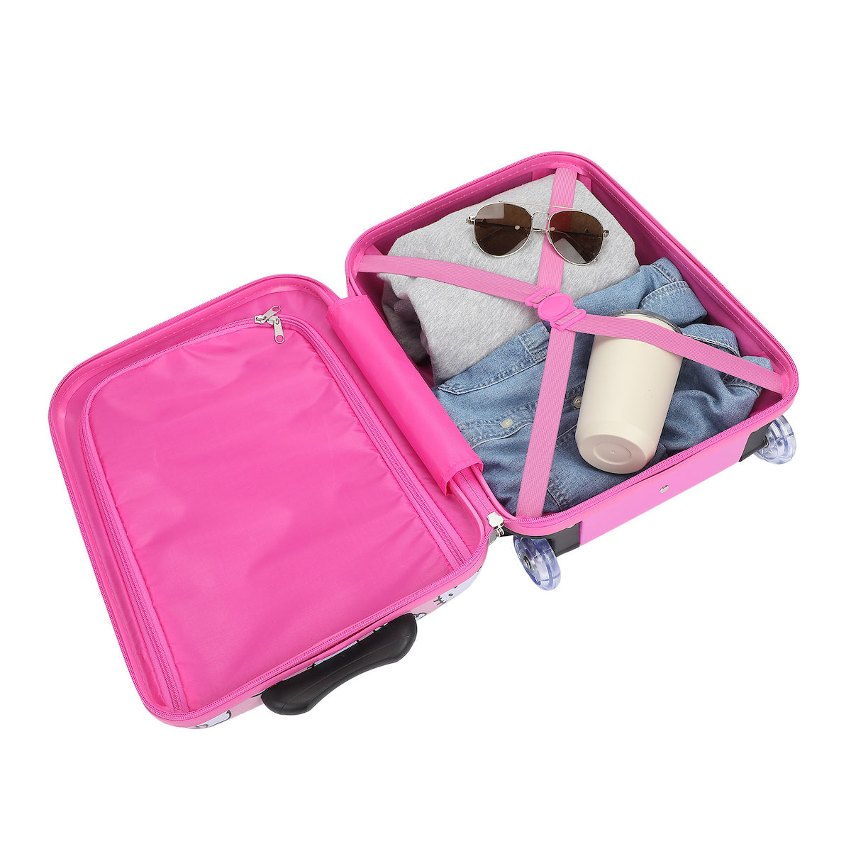 Hello Kitty Apples & Bows Pink 16.5" Youth 2-Wheel Luggage