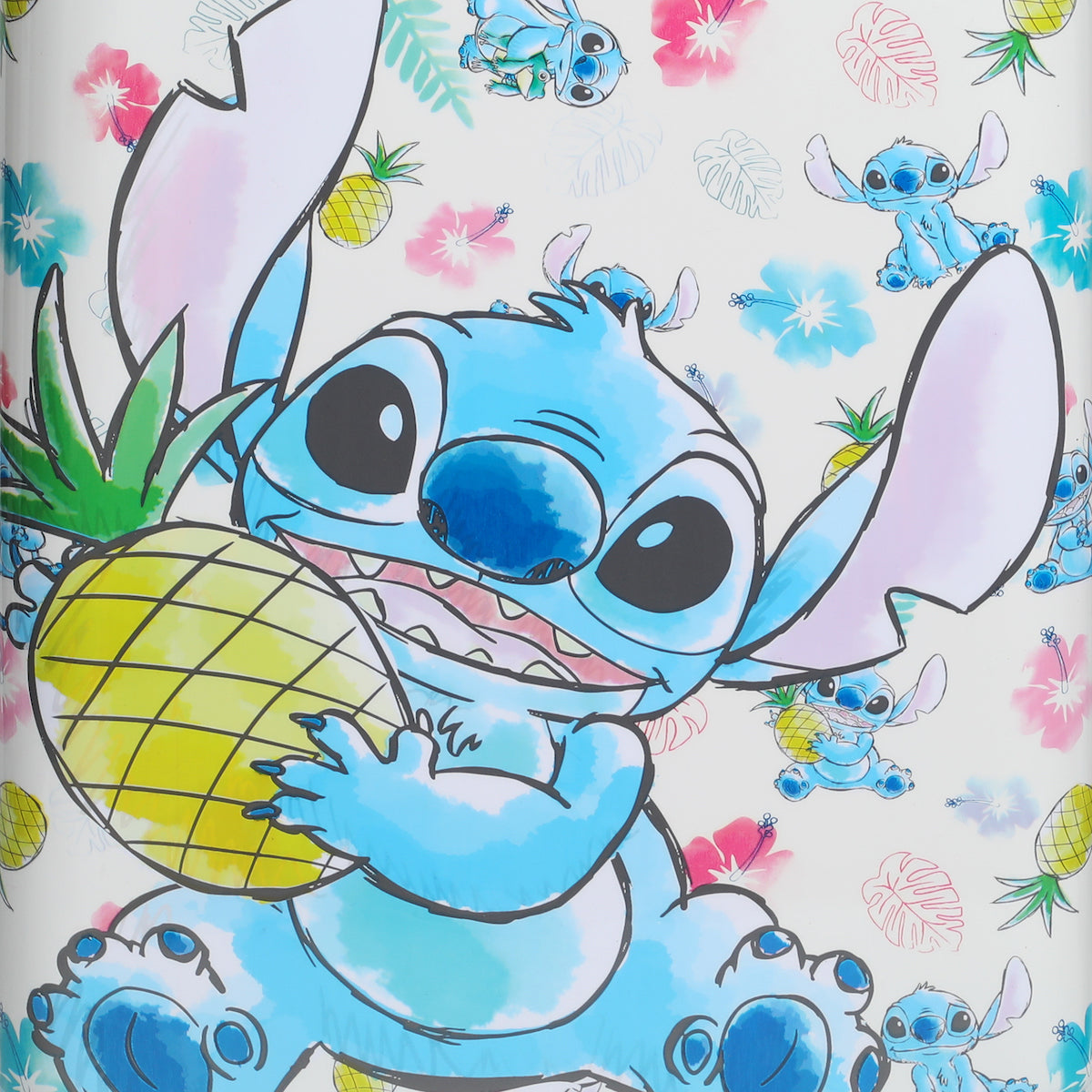 Lilo & Stitch Stitch With Pineapple 20" White Carry-On Luggage-OSFA