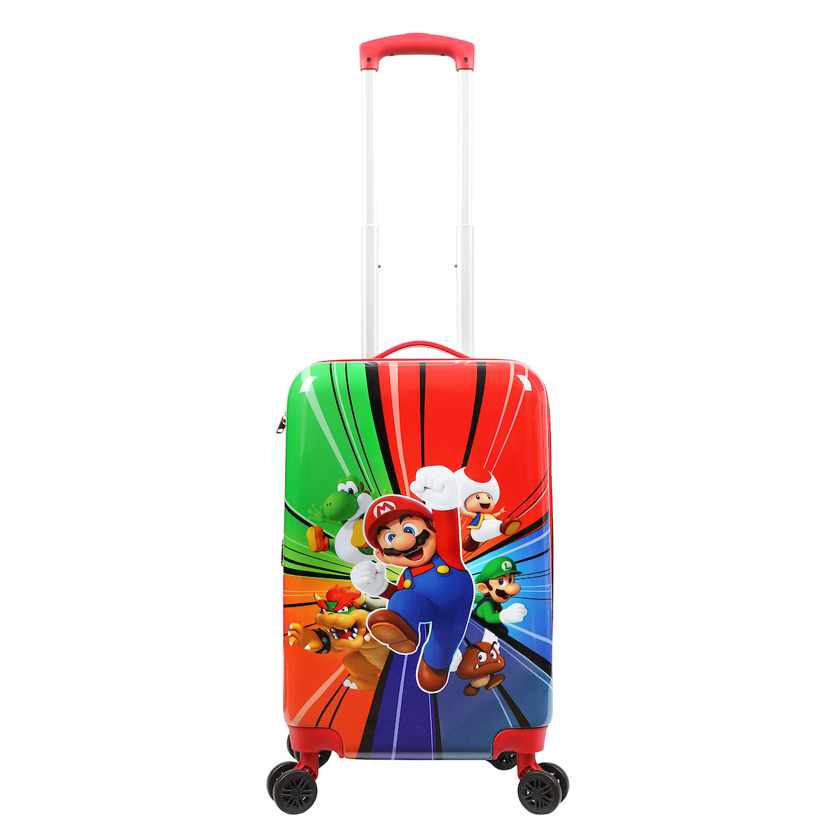 Super Mario Bros Character Group Art 20" Rolling Carry On Luggage