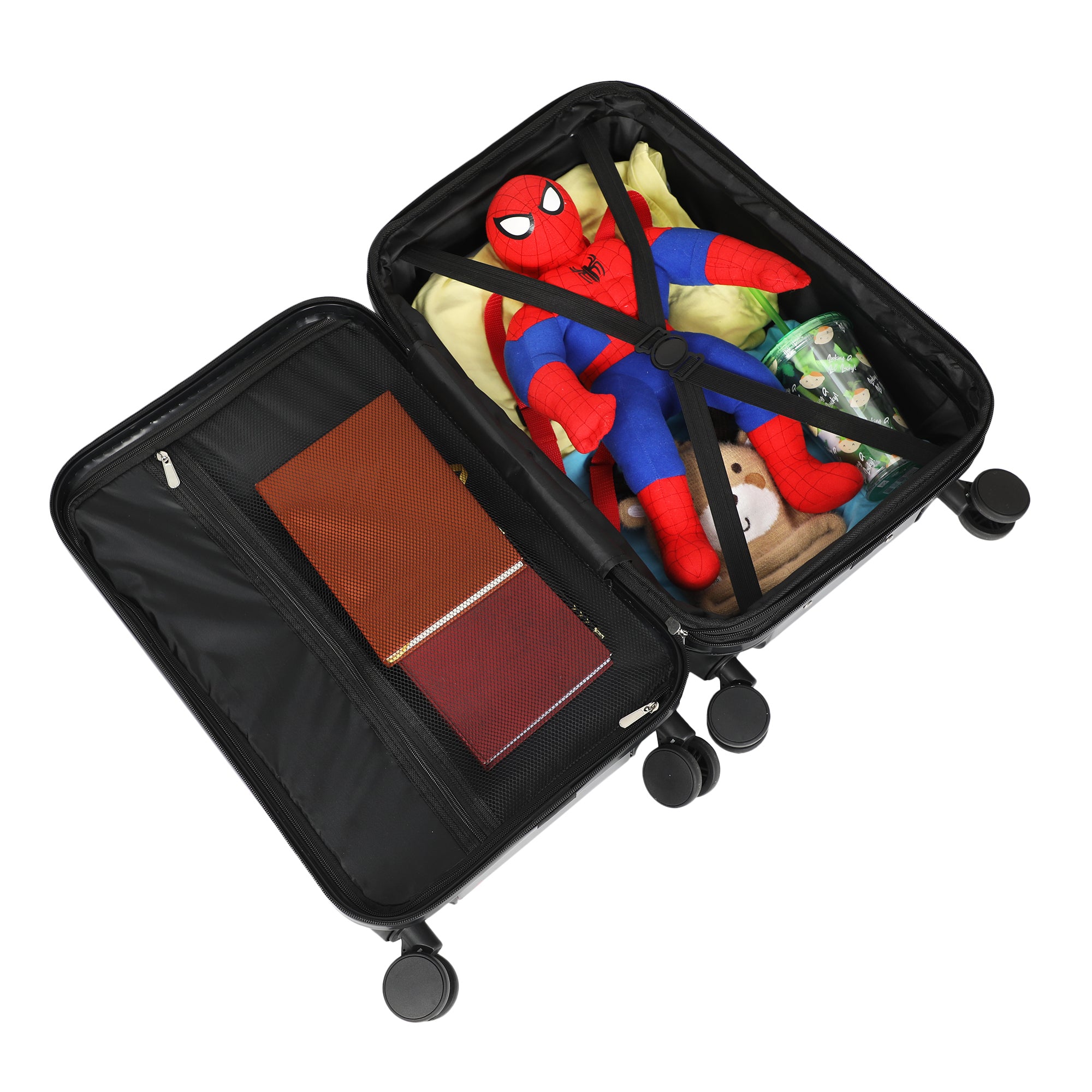 Spider-Man Web Logo 20" Carry-On Luggage With Wheels And Retractable Handle